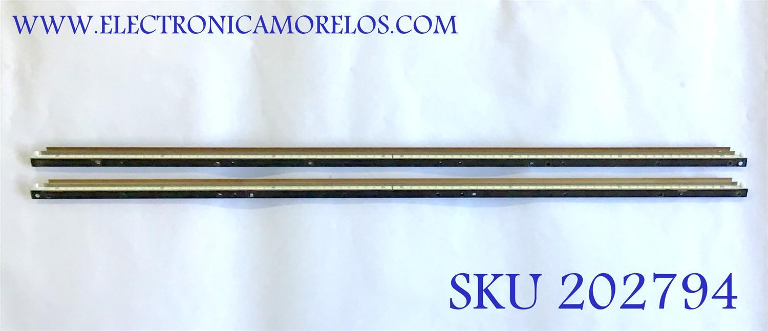 KIT DE LED'S PARA TV TYOSHIBA (2 PIEZAS) / 73.54T05.002-2-SX1 / PANEL T546HF01 V.0 / MODELO 55SL417U