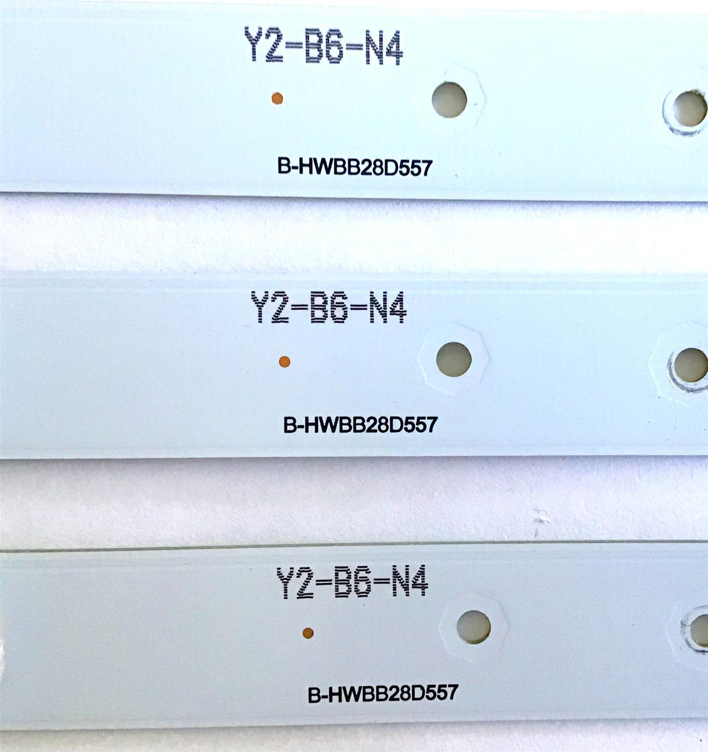 KIT DE LED'S PARA TV INSIGNIA (3 PIEZAS) / B-HWBB28D557 / 570202001231 / Y2-B6-N4 / PANEL SM275TCA08 / MODELO NS-28D220NA16 - Imagen 2