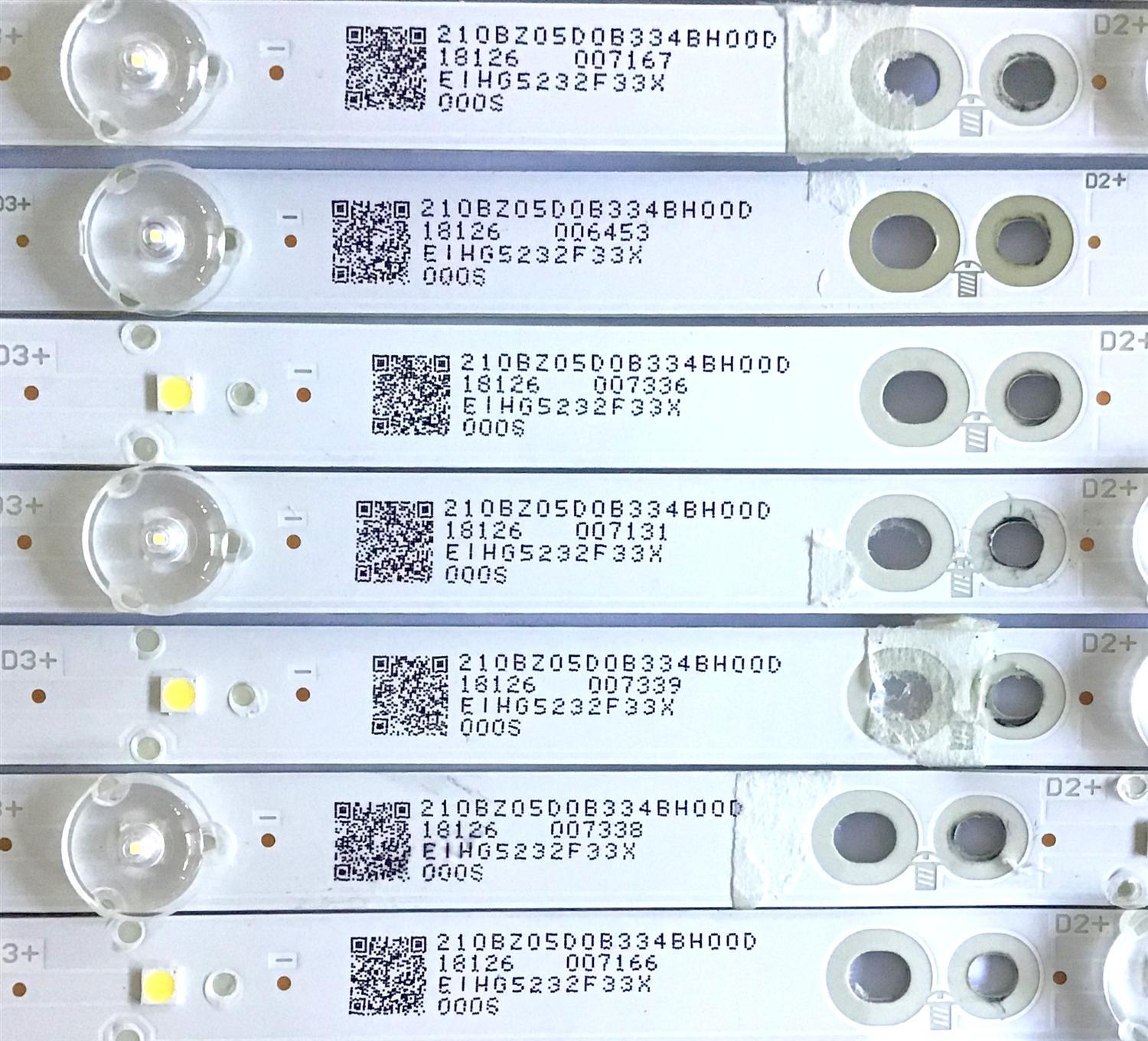 KIT DE LED'S PARA TV VIZIO (10 PIEZAS) / GJ-2K18-E43-430-D510-V6 / 210BZ05D0B334BH00D / 18126 / PANEL TPT430U3 -QVN03.U / MODELO E43-F1 LTTWWTKU - Imagen 2