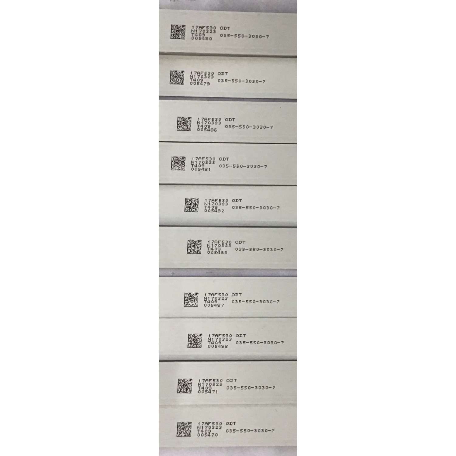KIT DE LED´S PARA TV GPX (10 PIEZAS) / 035-550-3030-7 / JL.D55051330-140AS / 17AF530 / N170323 / T409 / PANEL LSC550FN18-W / MODELO TU5587B - Imagen 2