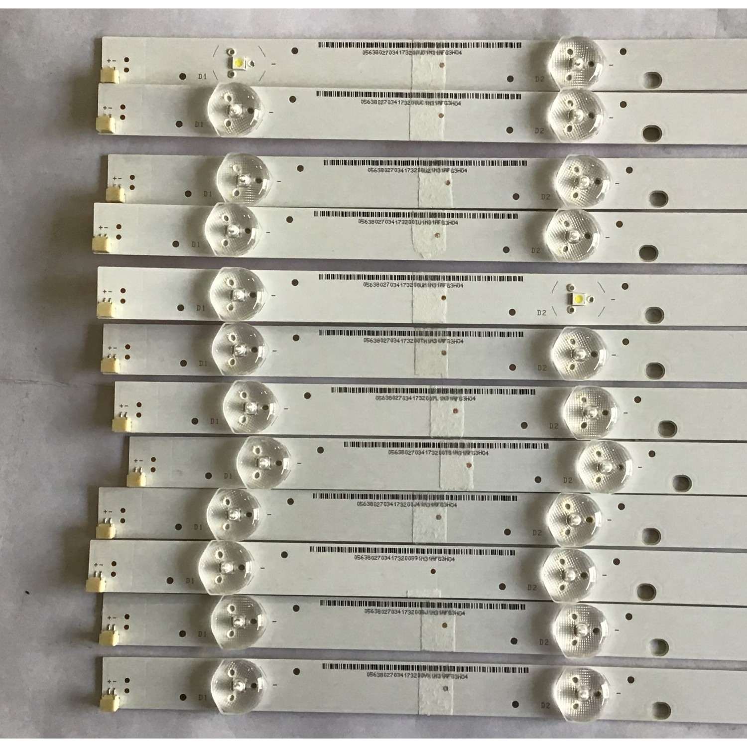 KIT DE LED'S PARA TV VIZIO (12 PIEZAS) / I-5500WS80064-V0 / 56380270341 / PANEL T550HVN08.6 / MODELO D55F-E2 LWZ2VPDT - Imagen 2
