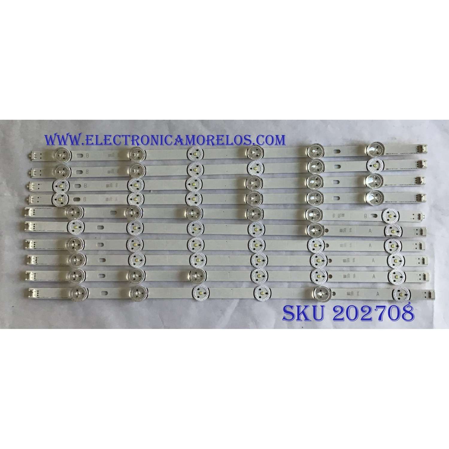 KIT DE LED'S PARA TV LG (10 PIEZAS) / 6916L-1879A / 6916L-1880A / LG INNOTEK DRT 3.0 55"_B TYPE SIGNAGE REV00_140114 / PANEL LD550DUE-(FG)(B6) / MODELO 55LS35A-5B