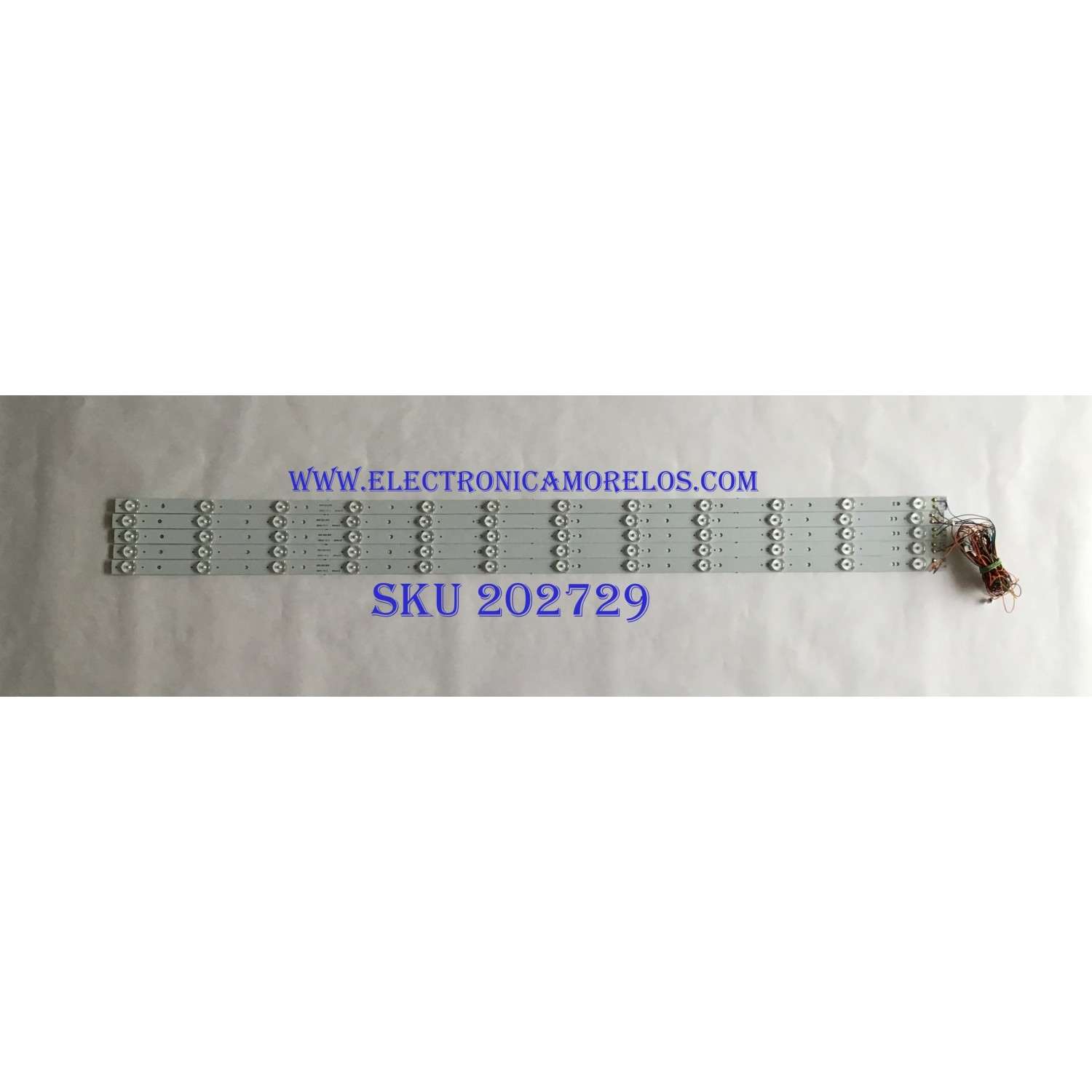 KIT DE LED'S PARA TV WESTINGHOUSE (5 PIEZAS) / GKB7.820.3815 / 50512-T2-S / PANEL T500HVN07.3 / MODELOS DWM50F3G1 TW-77521-A050D / DWM50F3G1 TW-77661-A050J / 1.0 M /