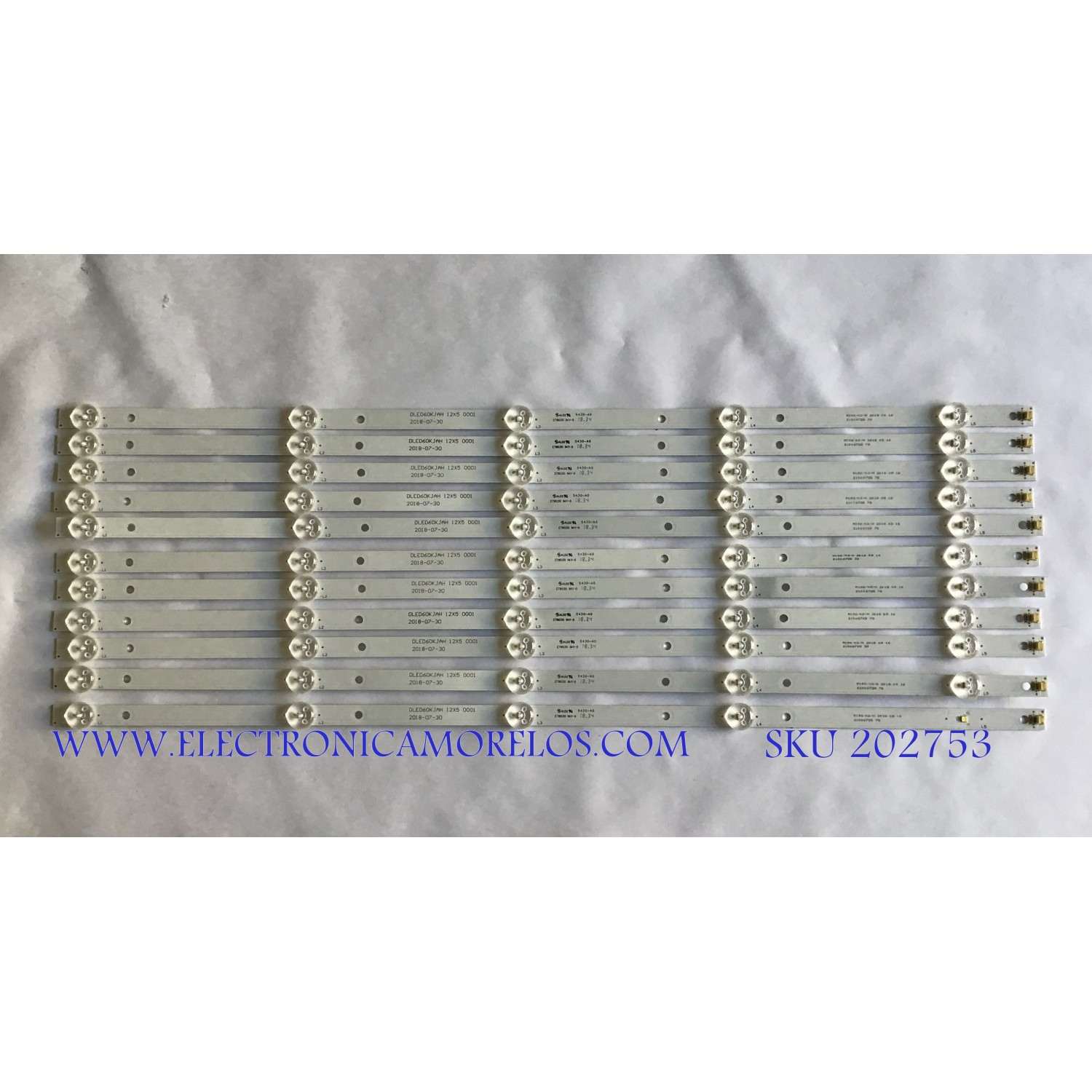 KIT DE LED'S PARA TV SEIKI ((INCOMPLETO SOLO 11 PZ)) / DLED60KJAH / 21006728 / MODELO SC-60UK850N
