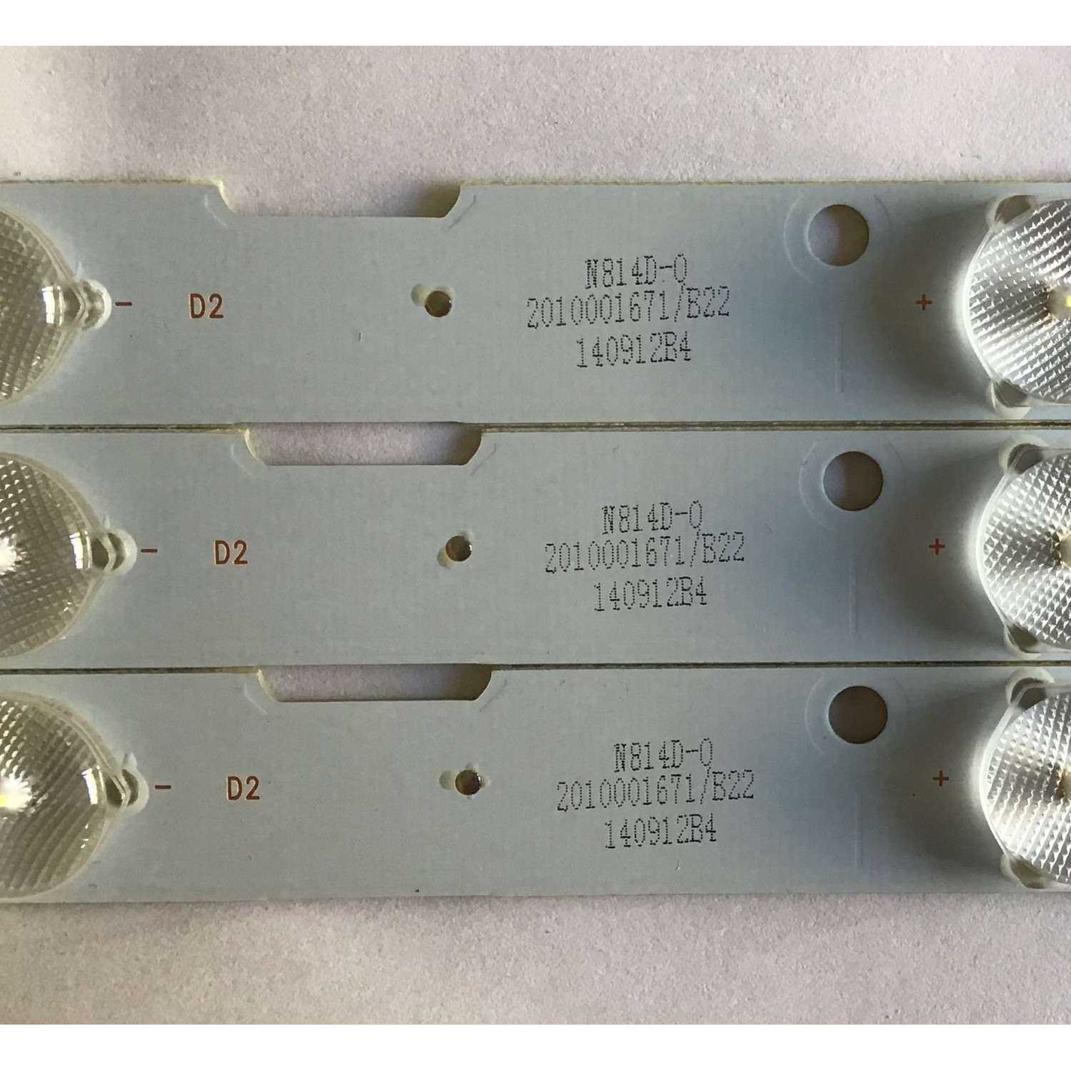 KIT DE LED'S PARA TV UPSTAR (3 PIEZAS) / 303XH320031 / ZH32D08-ZC14F-01 / 31-315-316-33 / MODELO  - Imagen 2