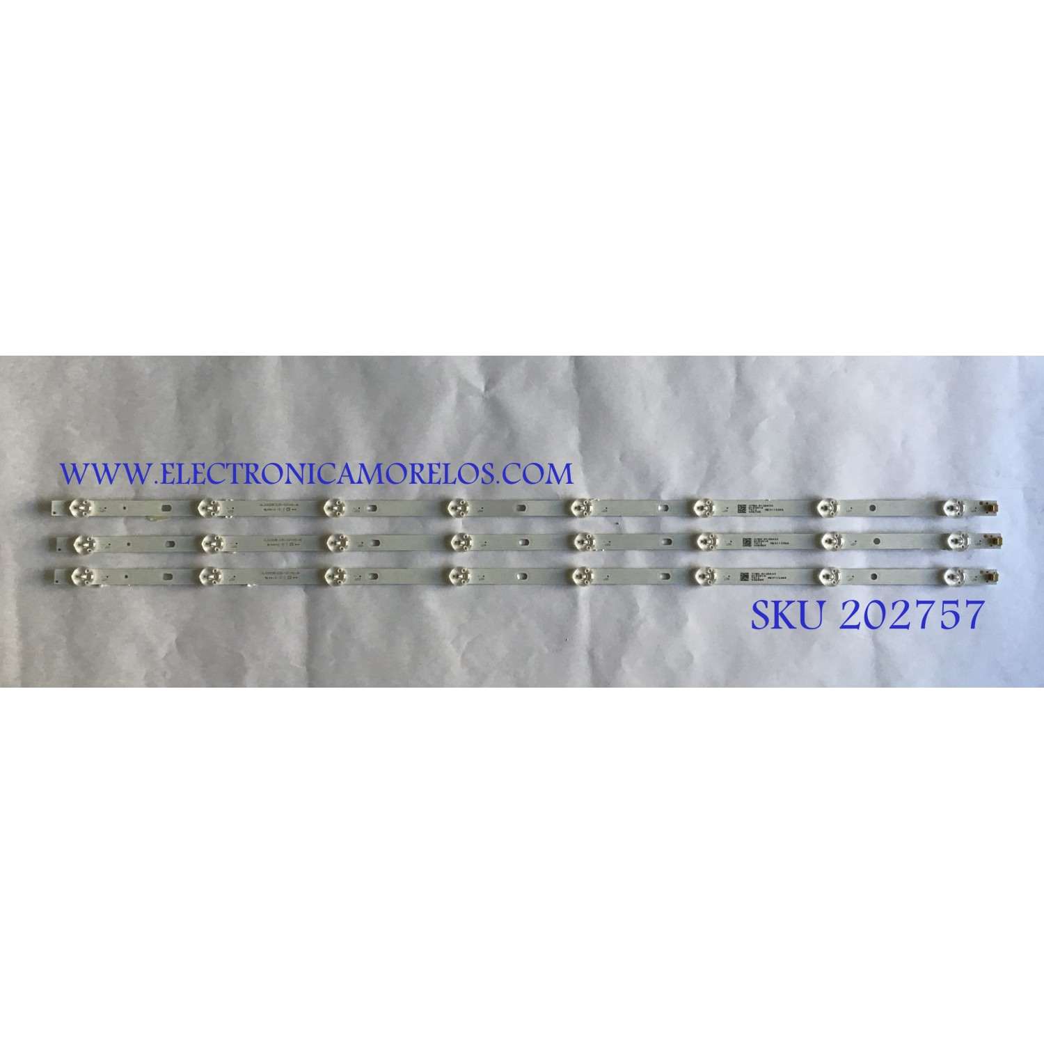 KIT DE LED'S PARA TV / PROSCAN / RCA / (3 PIEZAS) / JL.D32081235-031HS-M / AE0110368  / PANEL LK315T3HB87 / MODELOS PLDED3273A-G / RT3205 A1701