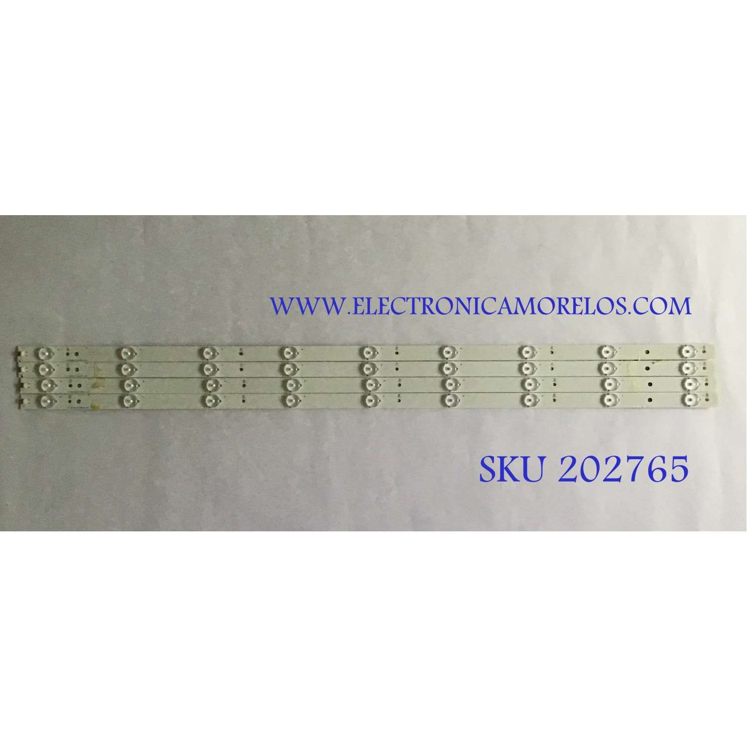 KIT DE LED'S PARA TV INSIGNIA (4 PIEZAS) / LB-F3528-GJ40409-G / 443-J2T45V5AA / PANEL TPT400LA-J6PE1 / MODELO NS-40D510NA15