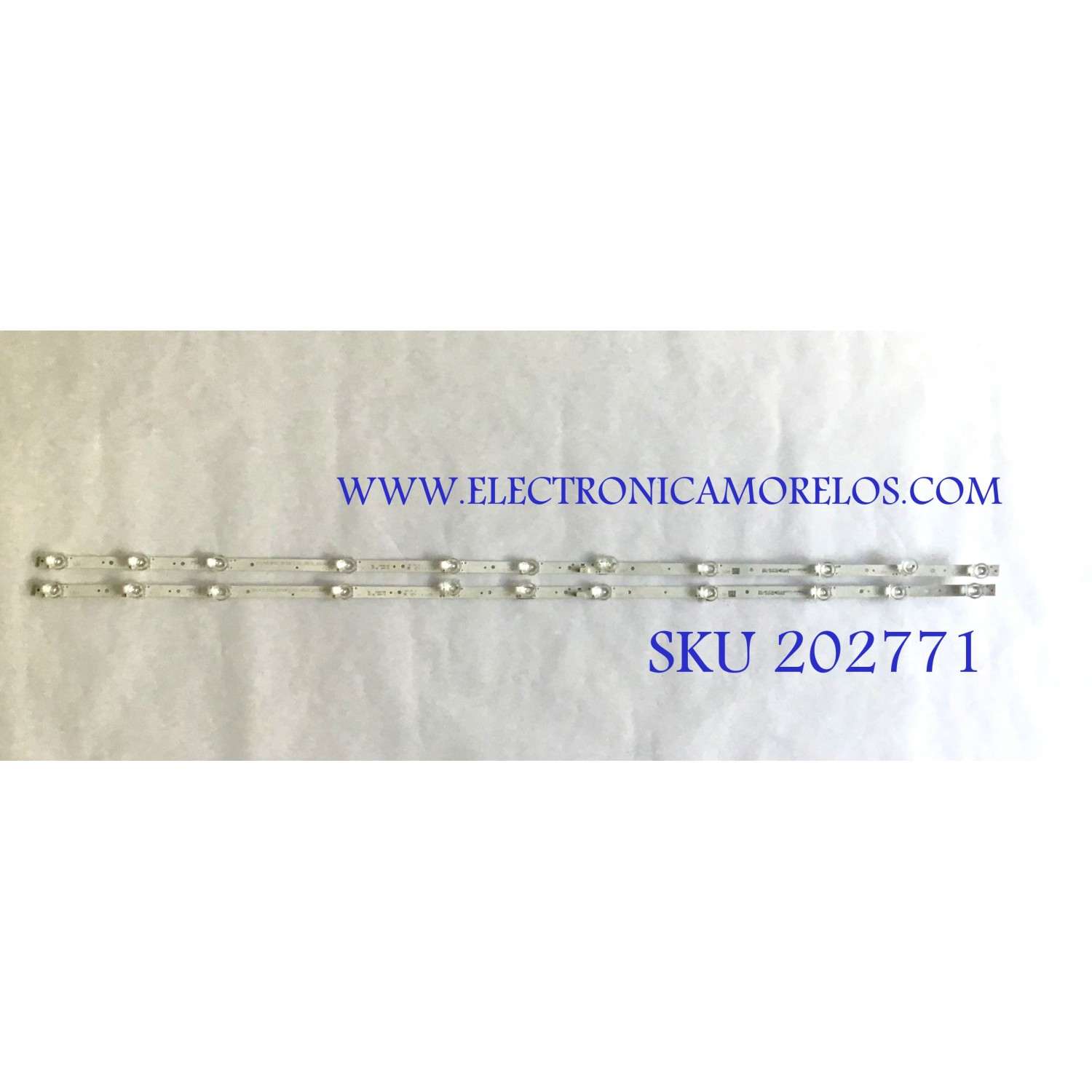 KIT DE LED'S PARA TV TCL (2 PIEZAS) NUMERO DE PARTE GIC43LB32_3030F2.1D / GIC43LB32_3030F2.1D_V0.9_20180704 / 4C-LB4311-ZM / GIC43LB32_3030F2.1D_V1.0_20190325 / PANEL'S LVU430NDEL / V430DJ1-Q01 / MODELOS 43S423LDAA / 43S421 / 43S425 / 43A423
