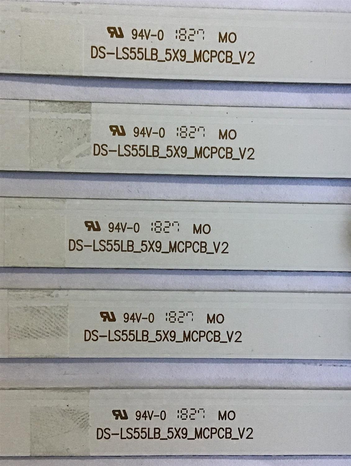 KIT DE LED'S PARA TV RCA (5 PIEZAS) / DS-LS55LB-5X9-MCPCB-V2 / T190H04I2 / 2055K06-001 / PANEL LSD550BA01 / MODELO RTU5540-D - Imagen 3