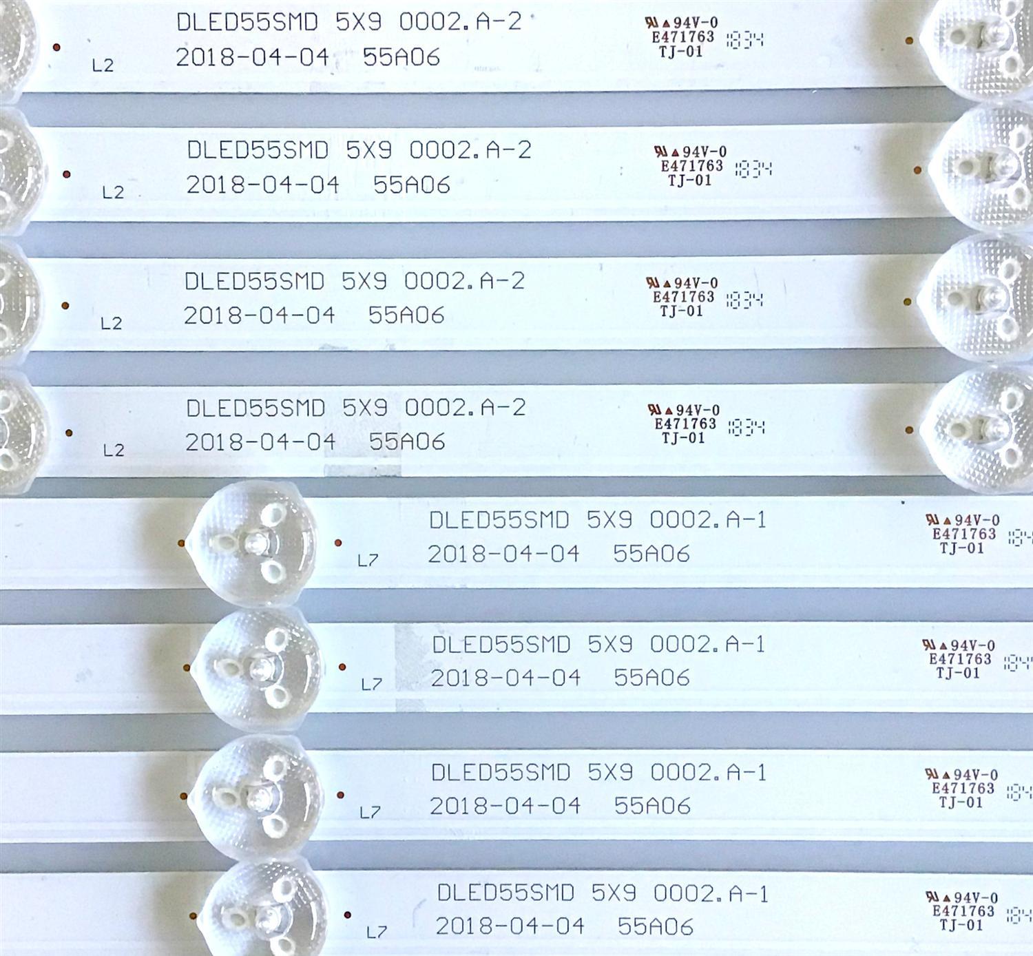 KIT DE LED'S PARA TV RCA (10 PIEZAS) / DLED55SMD 5X9 0002.A-2 / 55A06 / 50201001 / PANEL'S LC546PU2L  / LK550RA1A08 / MODELO RNSMU5536-B - Imagen 4