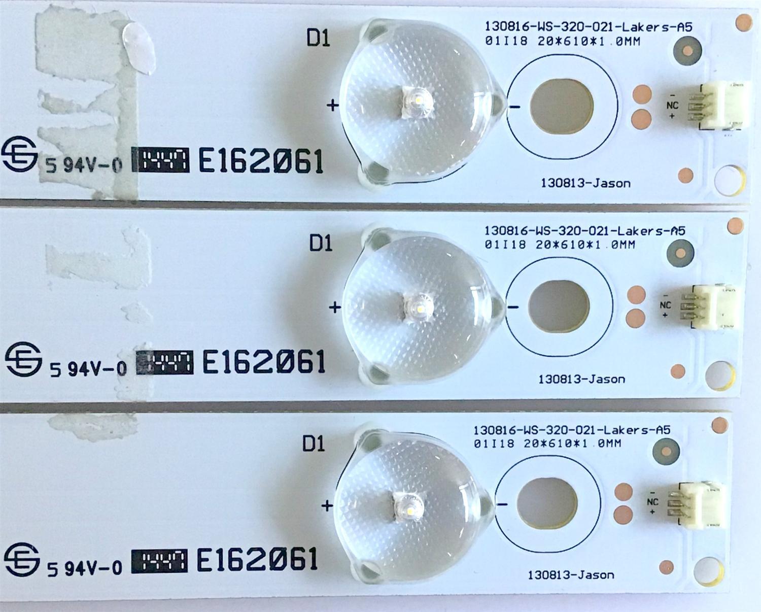 KIT DE LED'S PARA TV VIZIO (3 PIEZAS) / E162061 / 56380050321 / 130816-WS-320-021-Lakers-A5 / PANEL LSC320HN04-002 / MODELOS E320FI-B2 / E320FI-B2 LWZQPKMQ - Imagen 2