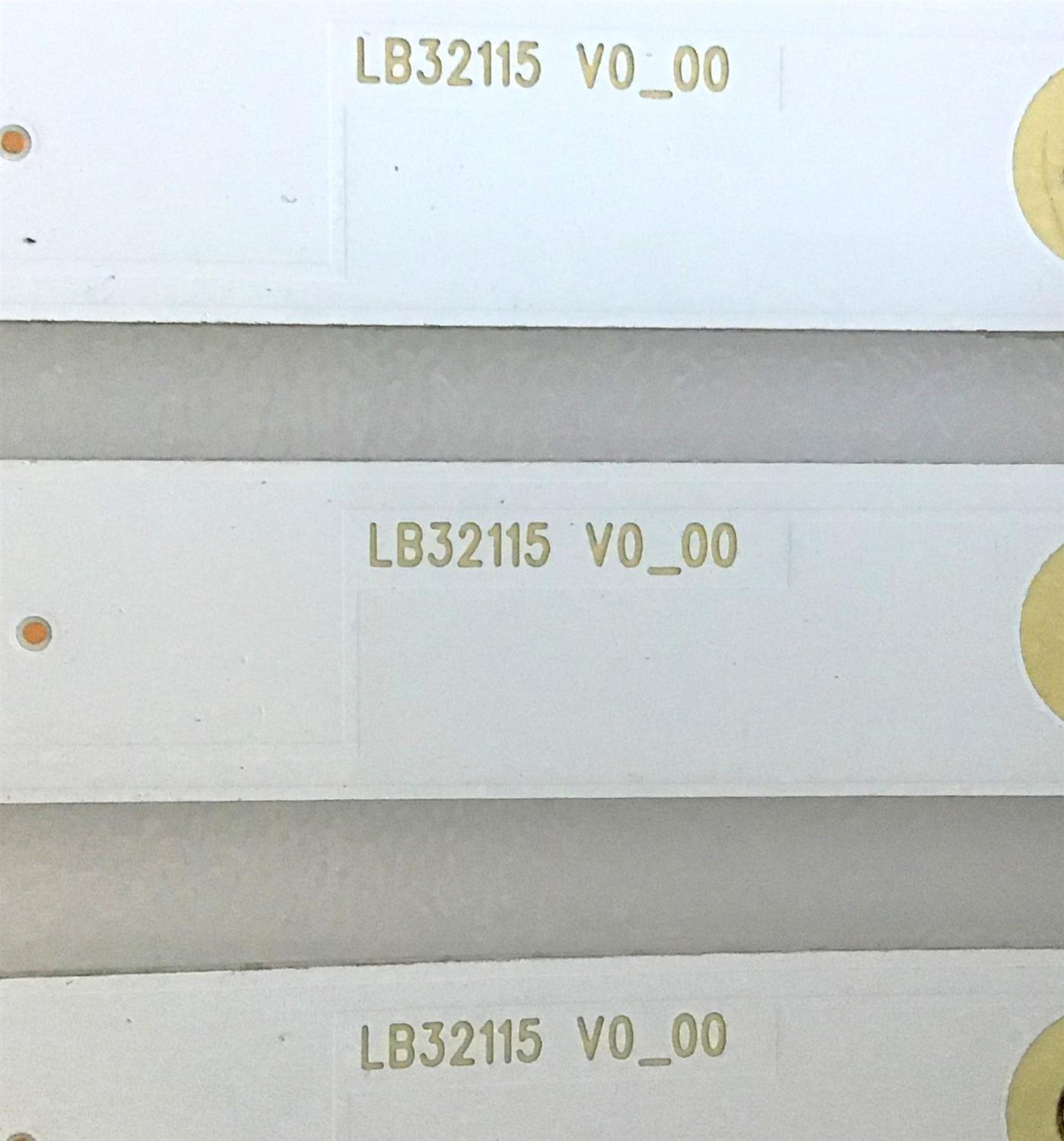 KIT DE LED'S PARA TV INSIGNIA (3 PIEZAS) / LB32115 / 210BZ07D0B33MDC00L / LB32115 V0_00 / PANEL TPT315B5-1A058.L REV:S28L / MODELO NS-32DF310NA19 - Imagen 2