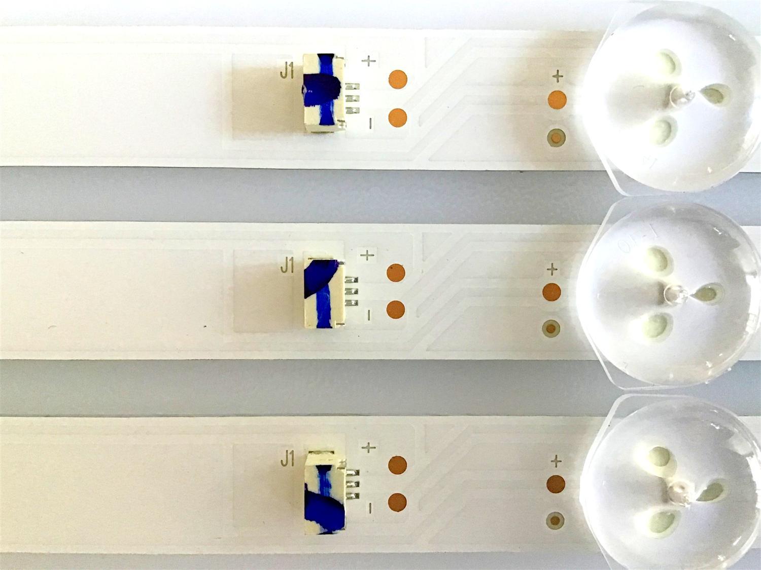 KIT DE LEDS PARA TV HITACHI (3 PIEZAS) / 4C-LB550T-YHT / TCL-ODM-55D1200-3X12-3030-LX20180301 / PANEL LVF550CSDX  / MODELO 55E31 - Imagen 4