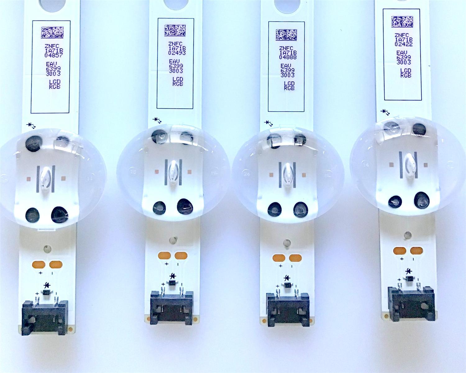 KIT DE LED'S PARA TV LG (4 PIEZAS) / EAV63993003 / 65UK63 / LGIT.TRIDENT.65UK65 / 3PCM00797A / PANEL NC650DQG-AAGX1 / MODELO 65UK6090PUA BUSVLOR / 73 CM / - Imagen 2