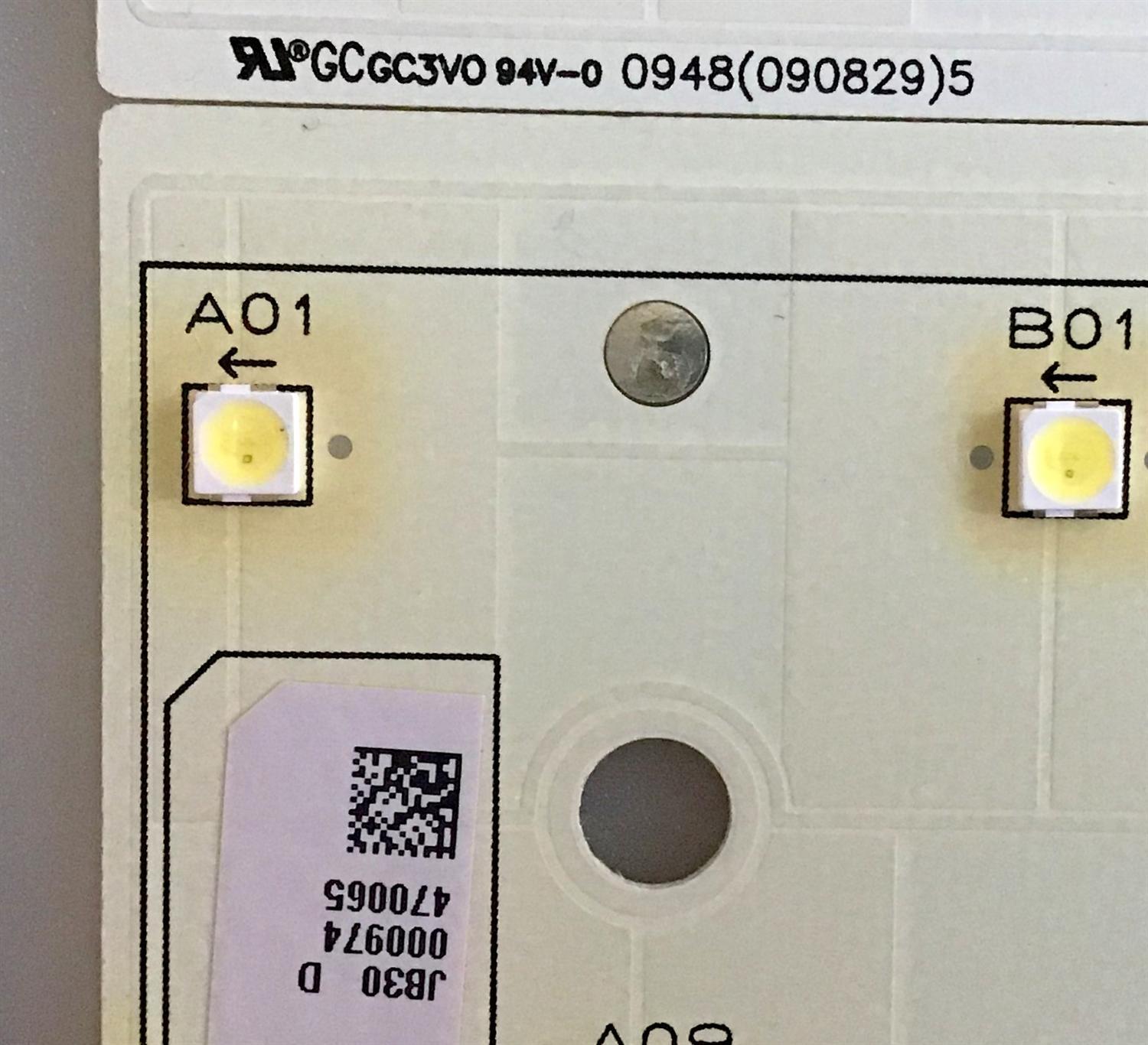 KIT DE LED'S PARA TV LG (10 PIEZAS) ((COMPLETO)) / 6916L-0079A / 470065 / 0948(090829) / PANEL LC470WUL / MODELO SV472XVT / 52 CM X 11 CM /  - Imagen 3