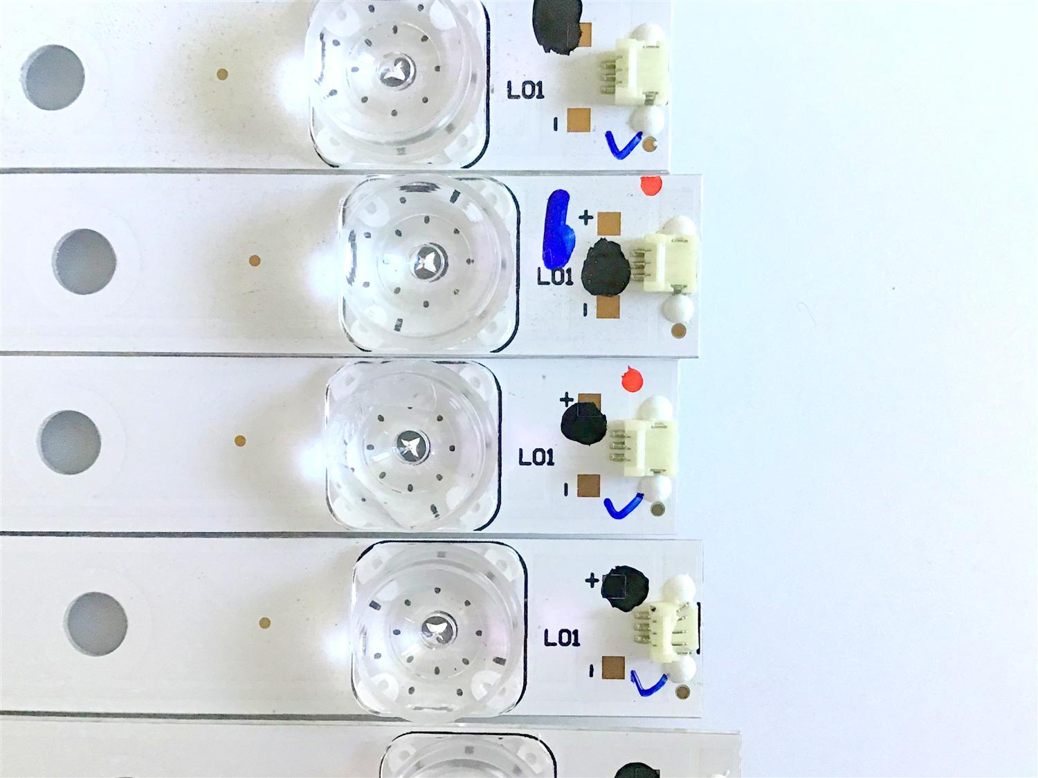 KIT DE LED'S PARA TV RCA / 261501004350 / 12-78C800-15X8-858X15-0D22-180319 / 230101010310 / YF-H02P003JE3D / PANEL LSC780FF01-W01 / MODELO RTU7877-B / 86 CM /         - Imagen 2