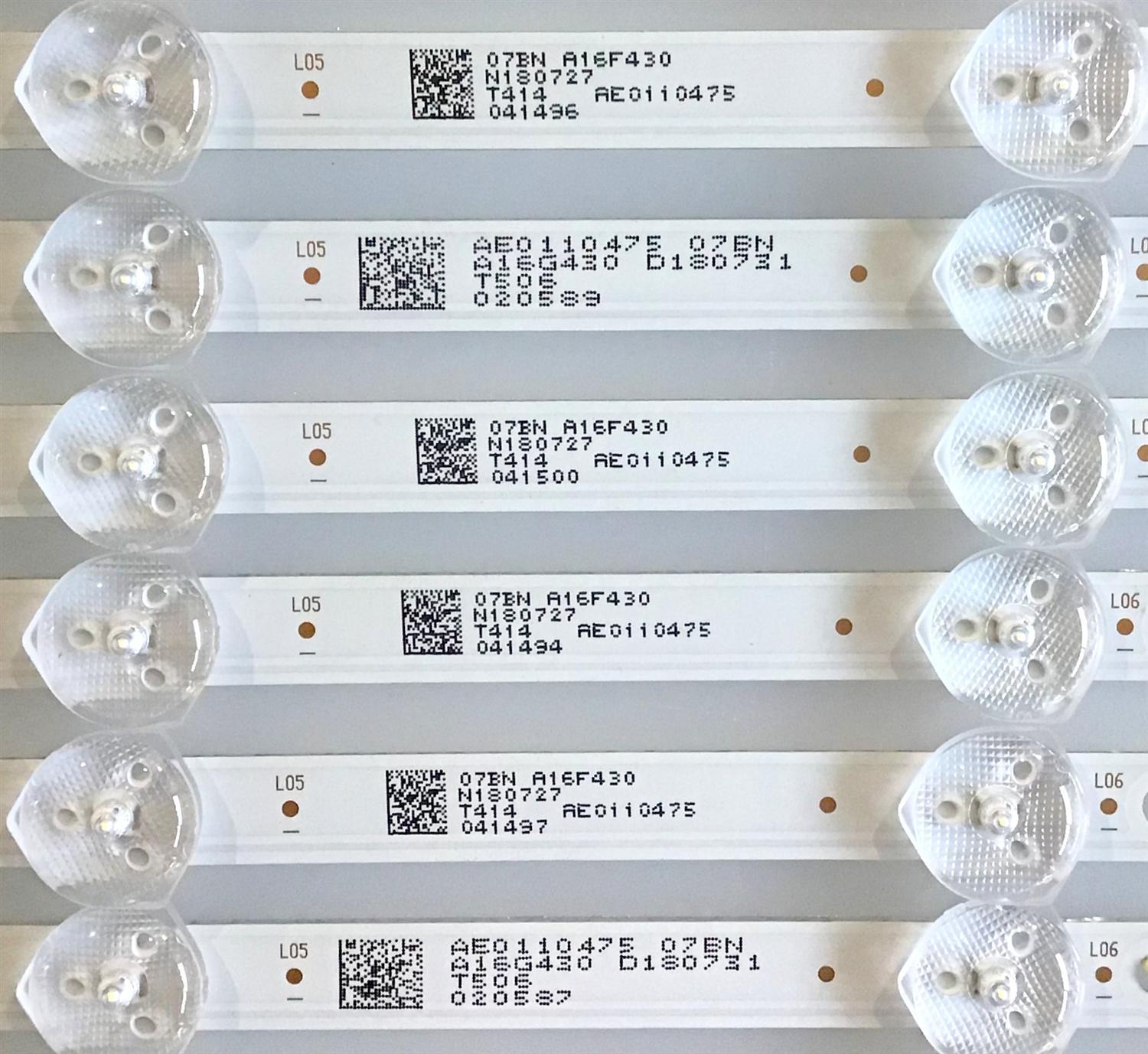 KIT DE LED'S PARA TV RCA (12 PIEZAS) / JL.D60081235-031AS-M_V01 / AE0110475 / PANEL JE601R3HB3L / MODELO RTU6050 - Imagen 2