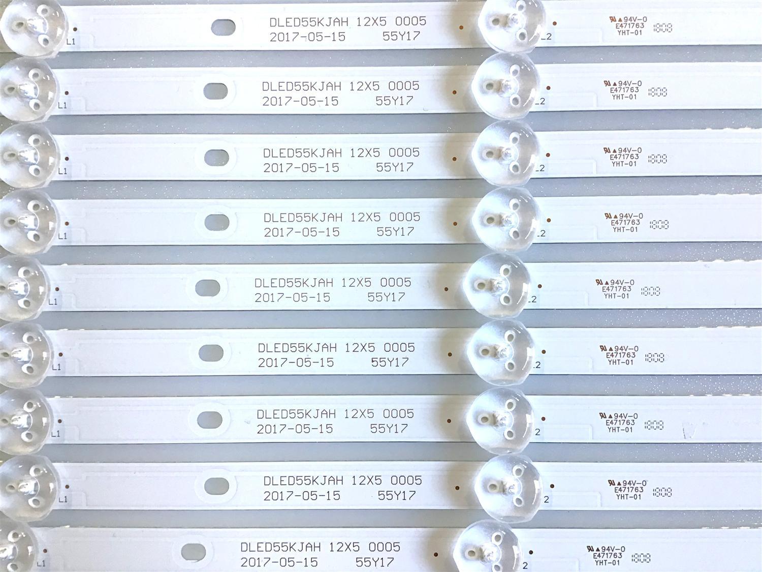 KIT DE LED'S PARA TV POLAROID (12 PIEZAS) / DLED55KJAH / 21006104 / DLED55KJAH 12X5 0005 / PANEL HV550QUBB05 / MODELO PTV55174KILED - Imagen 4
