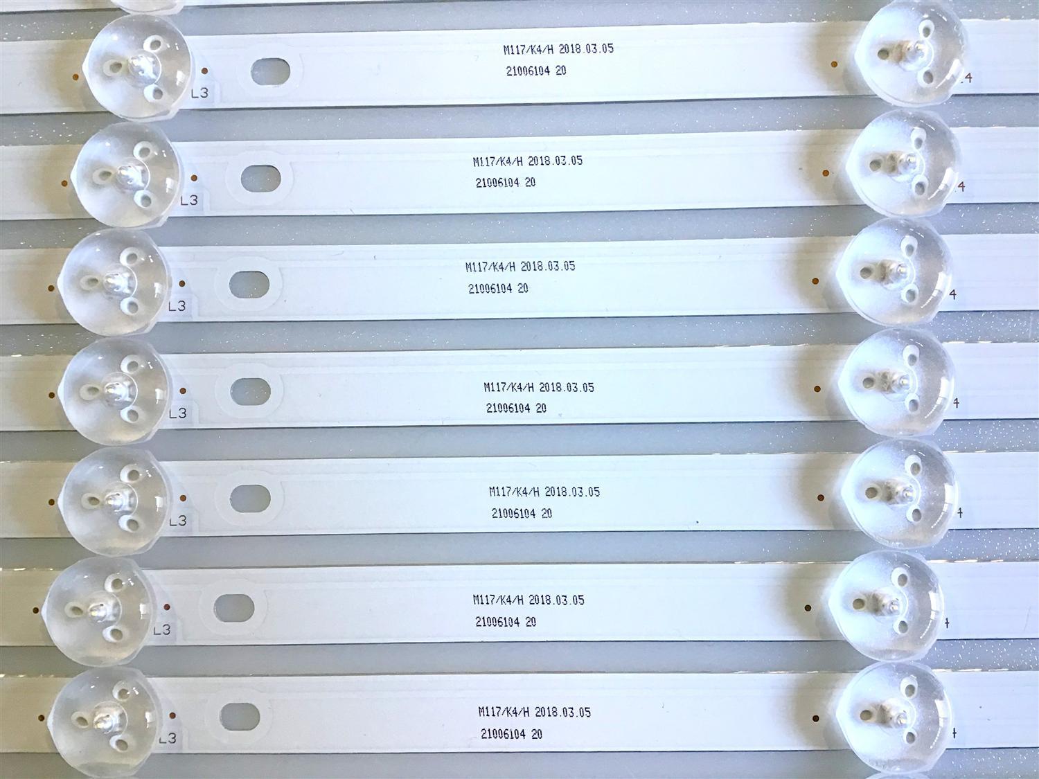 KIT DE LED'S PARA TV POLAROID (12 PIEZAS) / DLED55KJAH / 21006104 / DLED55KJAH 12X5 0005 / PANEL HV550QUBB05 / MODELO PTV55174KILED - Imagen 3