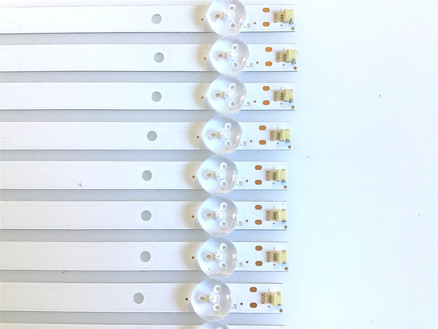 KIT DE LED'S PARA TV POLAROID (12 PIEZAS) / DLED55KJAH / 21006104 / DLED55KJAH 12X5 0005 / PANEL HV550QUBB05 / MODELO PTV55174KILED - Imagen 2