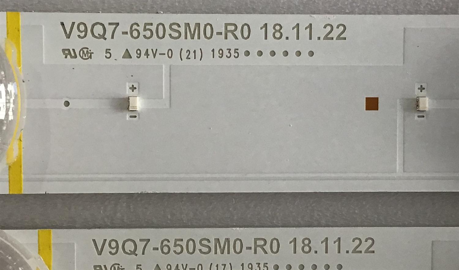 KIT DE LED'S PARA TV SAMSUNG QLED (24 PIEZAS) / NUMERO DE PARTE BN96-48090A / V9Q7-650SM0-R0 / 48090A / Q70-65S-12EA / LM41-00764A / PANEL'S CY-TR065FLLV3H / CY-TR065FLLVAH / DISPLAY LSF650FF12-P01 / MODELOS QN65Q70 / QN65Q7D / MAS MODELOS EN DESCRIPCIÓN - Imagen 3