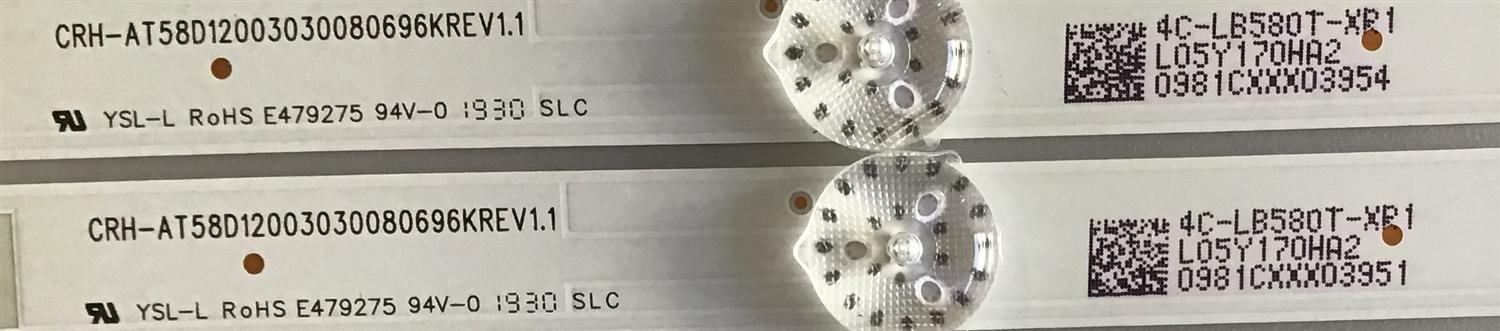 KIT DE LED'S PARA TV PIONEER / JVC ((8 PIEZAS)) / NUMERO DE PARTE CRH-AT58D12003030080696KREV1.1 / 4C-LB580T-XR1 / E479275 / PANEL LVU580CHDX / DISPLAY CV580U1-T01 / MODELOS SI58UR / PLE-58S09UHD - Imagen 3