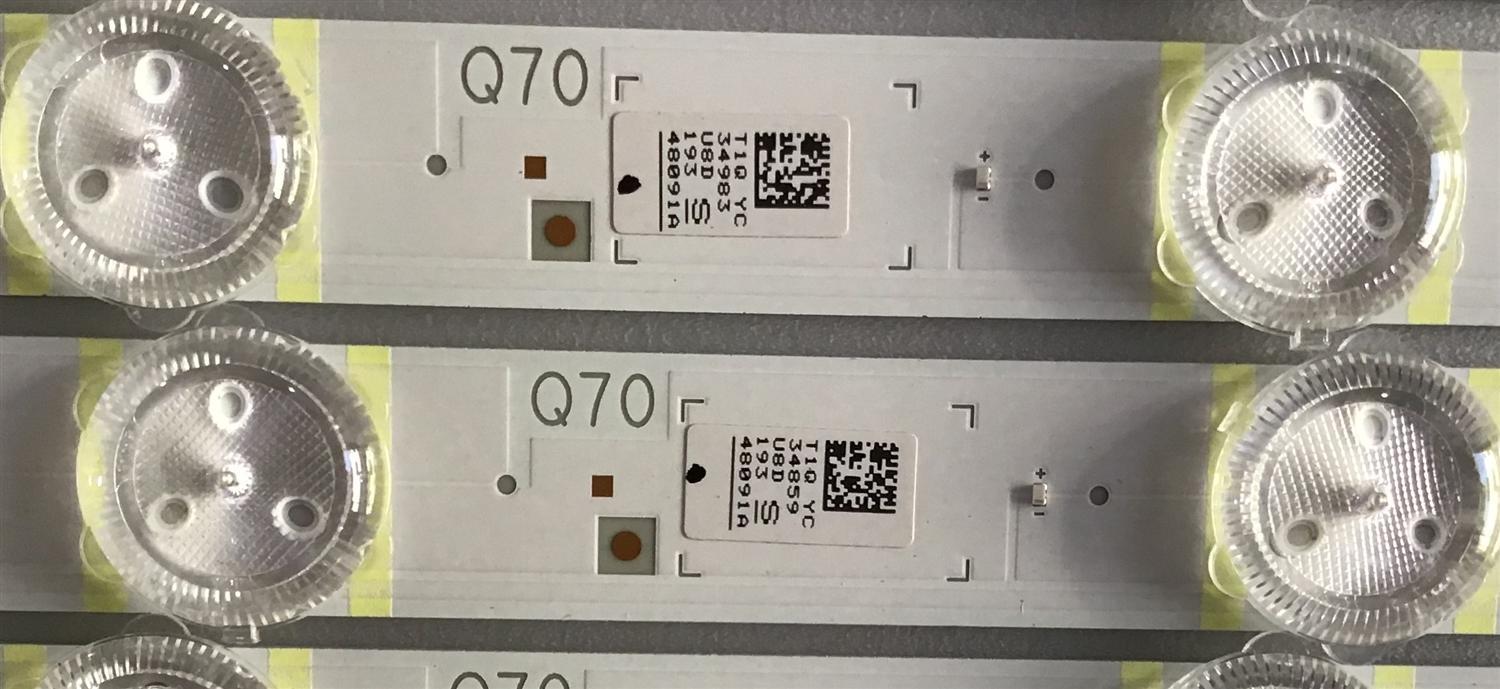 KIT DE LED'S PARA TV SAMSUNG ((56 PIEZAS)) / NUMERO DE PARTE BN96-48091A / BN96-48092A / L1_Q70_G5_FAM_LR7(1)_1(1)_R1.1_SBQ_100_LM41-00711A / L1_Q70_G5_FAM_M6(1)_R1.1_SBQ_100_LM41-00712A / LM41-00712A / LM41-00711A / MODELO QN75Q7DRAFXZA / QN75Q70RAFXZA - Imagen 2