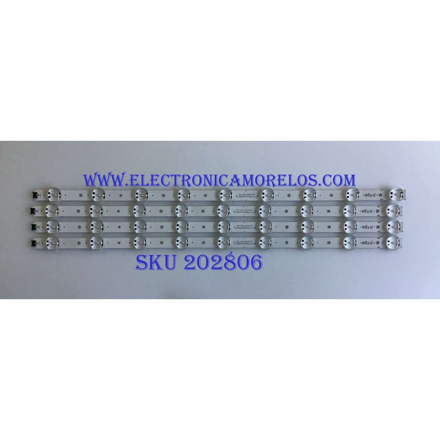 KIT DE LED'S PARA TV LG (4 PIEZAS) / EAV64013802 / SSC_65UK63(BOE)_9LED_SVL650A95_REV1.0_180416 / SSC_Trident_65UK63_S / PANEL'S NC650DQG-ABGX5 / NC650DQG-ABGXA / NC650DQG-ABGXD / MODELOS 65UK6090PUA / 65UK6300PUE / 65UM6900PUA / 65UN6950ZUA.BUSFLKR 