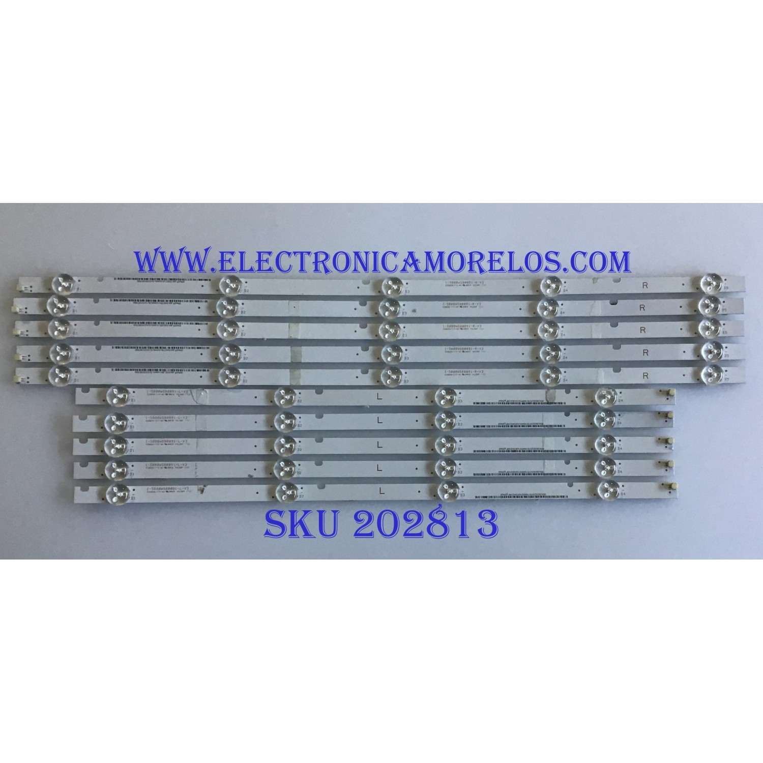 KIT DE LED'S PARA TV VIZIO / I-5000WS80091 / I-500WS80091-R-V3 / I-500WS80091-L-V3 / PANEL T500QVN03-7 / MODELOS E50-F2 LWZ2WYMU / E50-F2