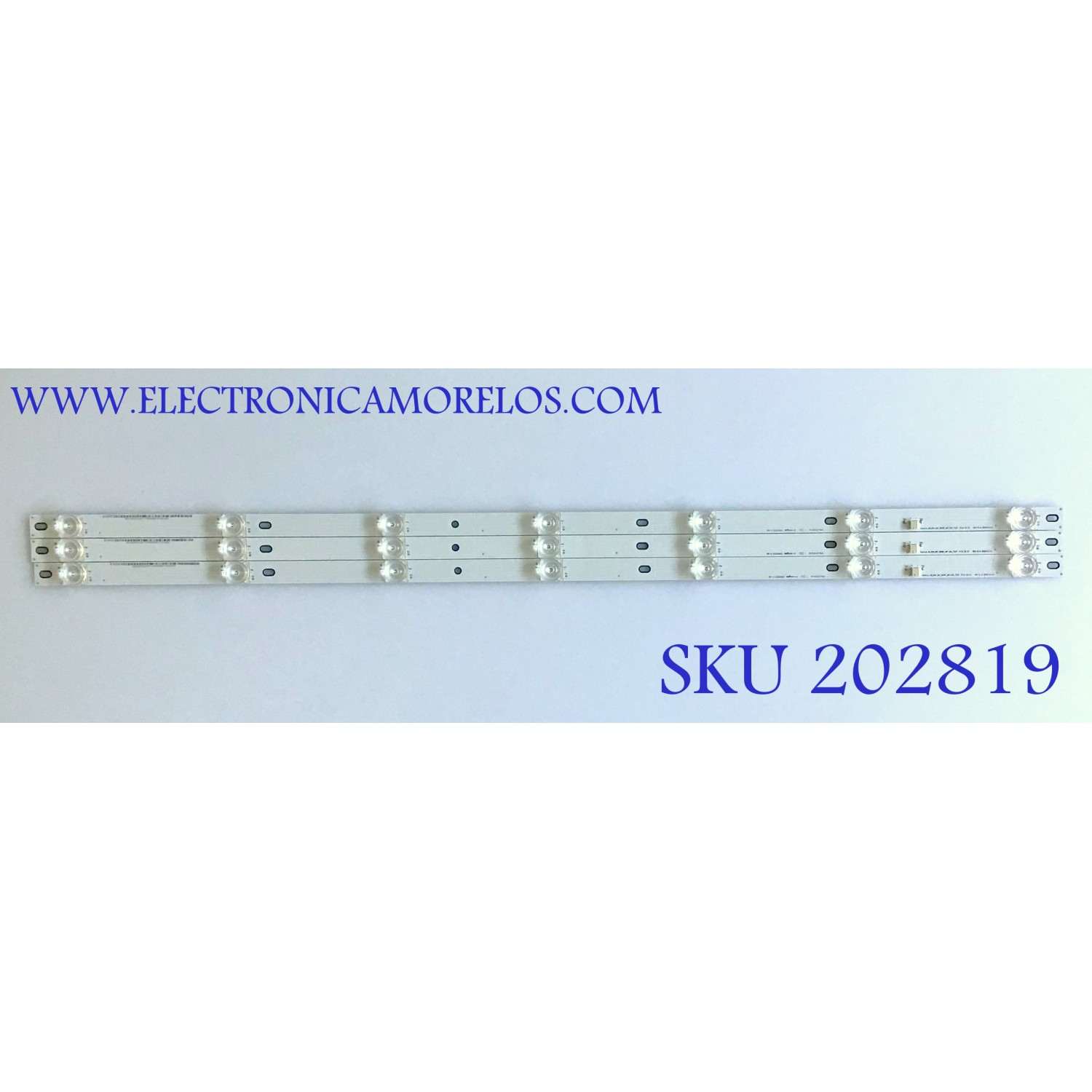 KIT DE LED'S PARA TV VIZIO (3 PIEZAS) / PC65276C / AAIKB000002TX / PANEL V400HJ9-D03 / MODELOS D40F-G9 / D40F-G9 LINIXTAV