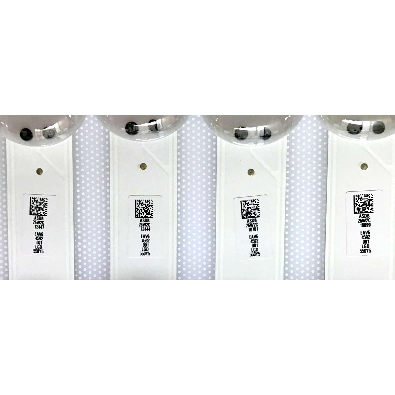 KIT DE LED'S PARA TV LG (4 PIEZAS) / EAV64592001 / SSC Y19 TRIDENT 55UM73 y 75 REV01 180703 / LGD 550Y5 / PANEL HC550DQG-SLXL3-9141 / MODELOS 55UM7300AUE / 55UM7300PUA BUSYDOR / 55UM7300PUA AUSYDJR - Imagen 2