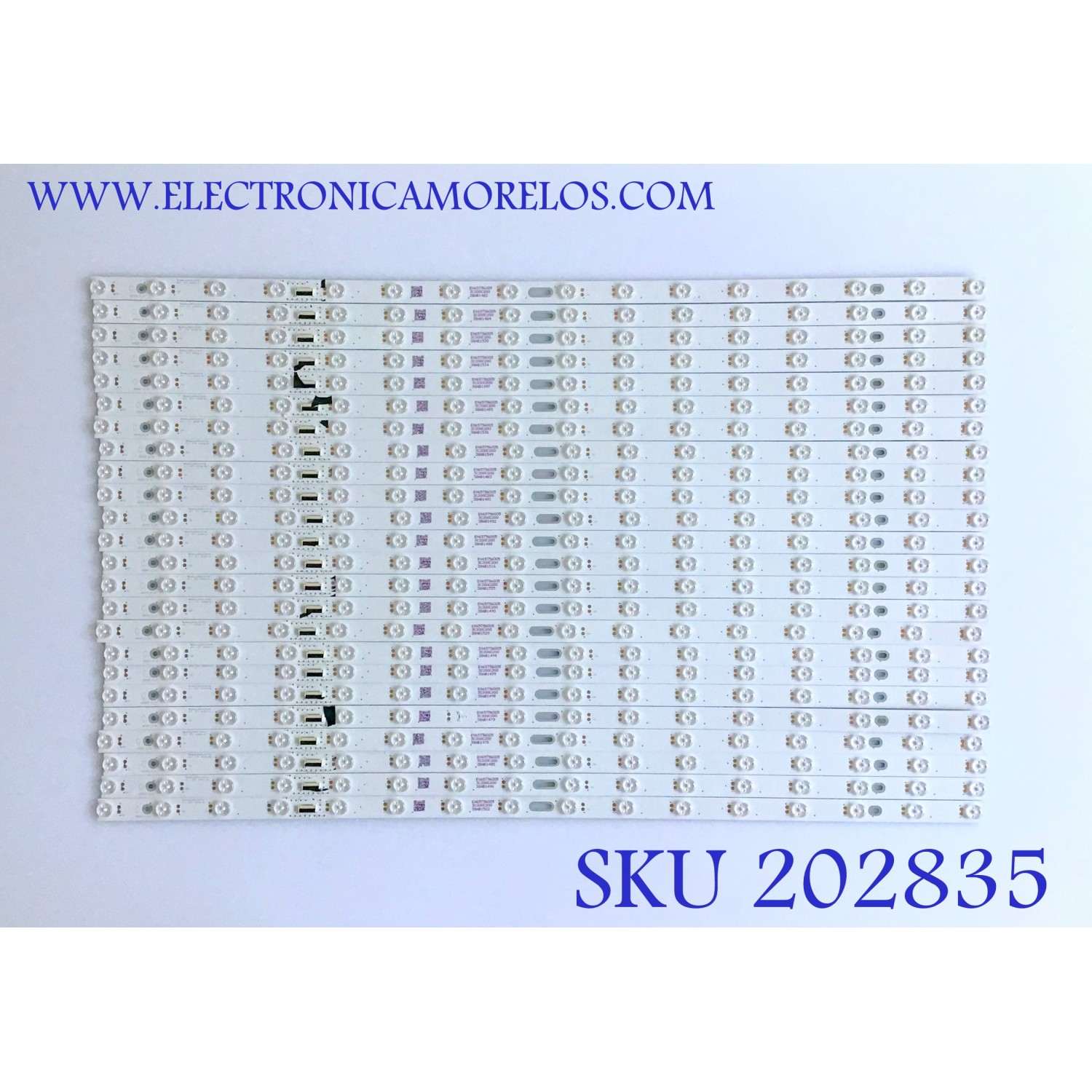 KIT DE LED'S PARA TV VIZIO (24 PIEZAS) NUMERO DE PARTE  LB65063 / LB65063 V3_00 / EX65T56005 / 3C200C200 / PANEL T650QVF09.0 / T650QVF09.2 / MODELO PQ65-F1 / PX65-G1 / 74 CM / 