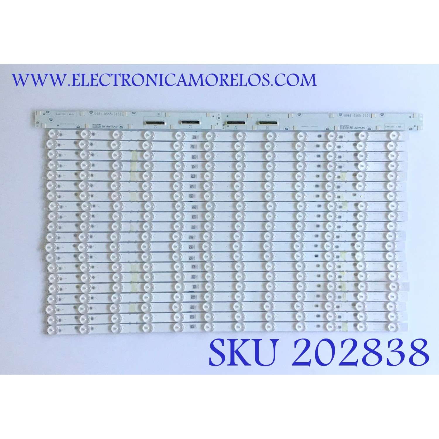 KIT DE LED'S PARA TV VIZIO (20 PIEZAS) / LB65059 / LB65059 V0_01 / 0981-0108-HD03 / MODELO M65-F0