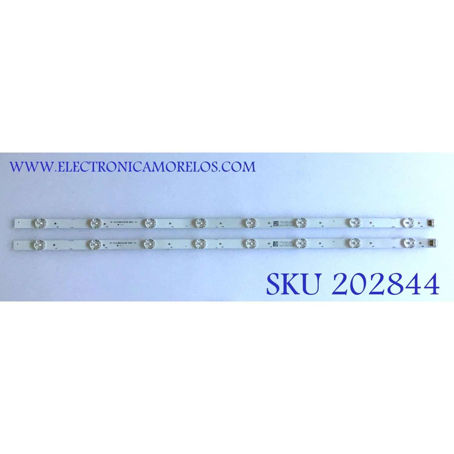 KIT DE LED'S PARA TV LG (2 PIEZAS) / RF-AZ320026SR30-0801 / 7700-632000-D640 / PANEL SDL320H0(HD0-B01) / MODELO 32LM630BPLA