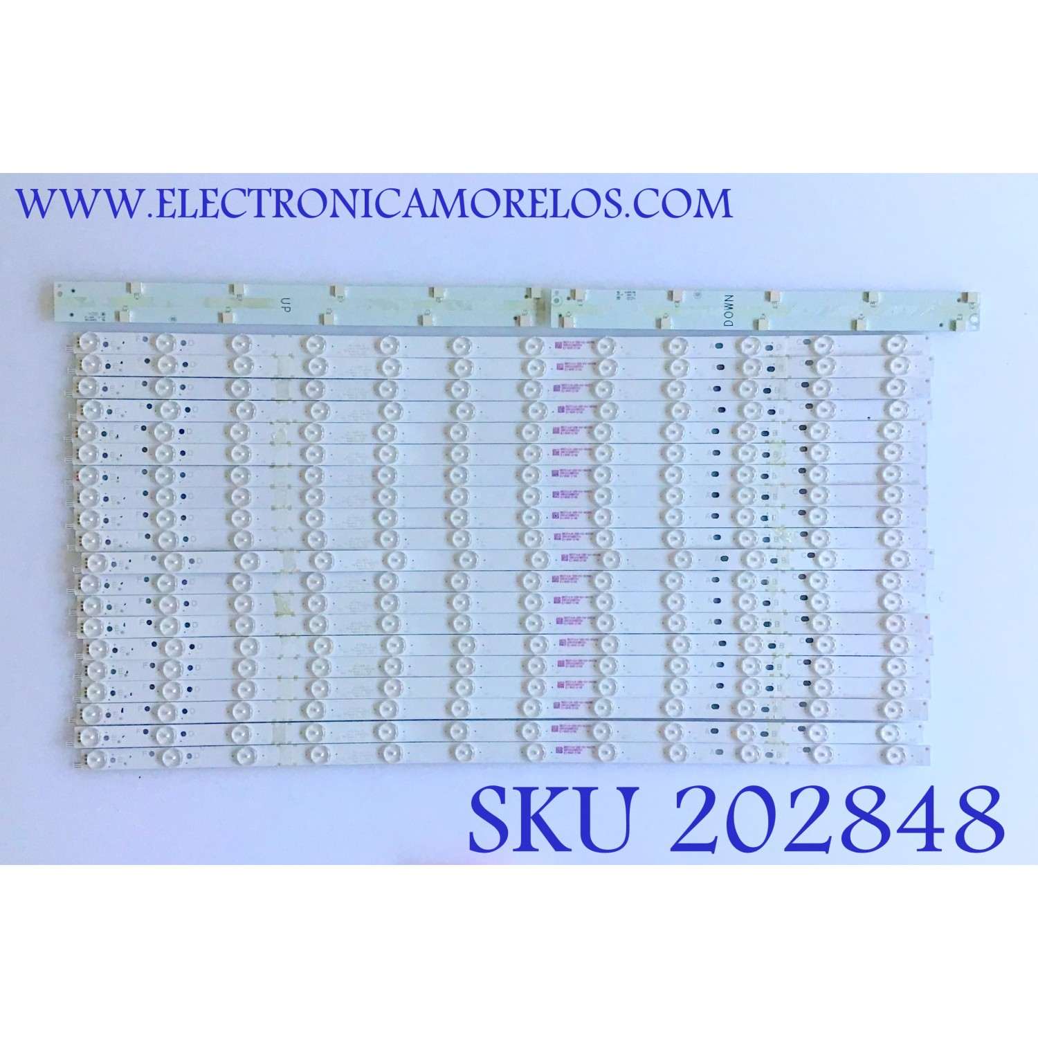 KIT DE LED'S PARA TV VIZIO (20 PIEZAS) / M65-F0-V5 / LB65060 / E486558 / 01U68-E / MODELO M65-F0