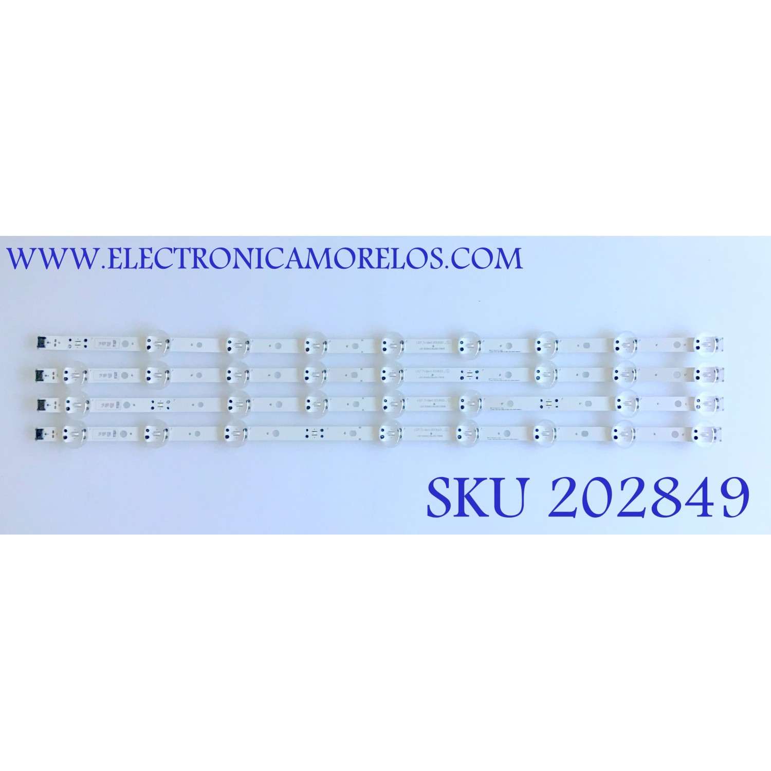 KIT DE LED'S PARA TV LG (4 PIEZAS) / EAV64013803 / LGIT.TRIDENT.65UK65 / 65UK63 LED ARRAY_REV0.0_180628_3PCM00797A / PANEL NC650DQG-ABGX5 / MODELO 65UK6090PUA BUSGLOR