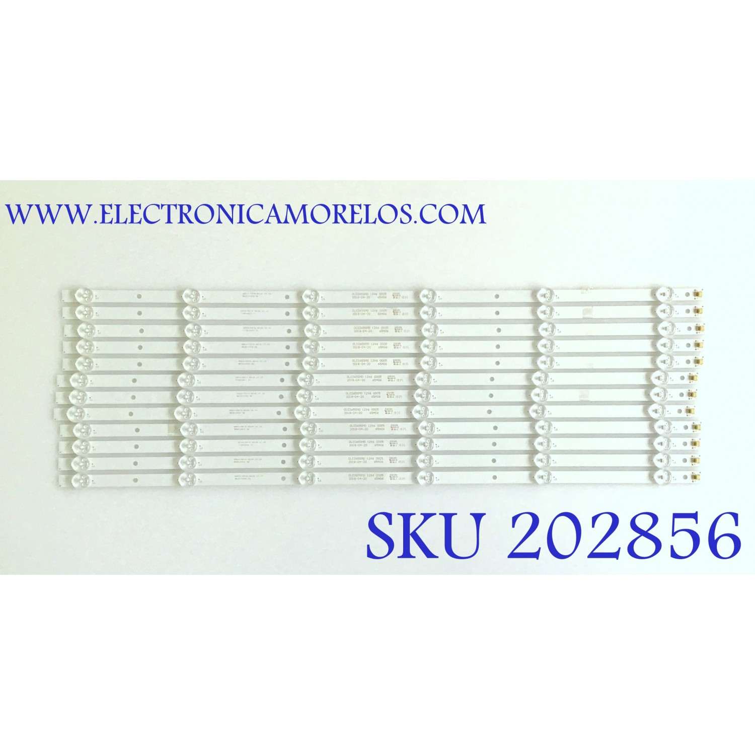 KIT DE LED'S PARA TV RCA (12 PIEZAS) / DLED65SMD 12X6 0005 / 65A06 / 50201002 / MODELO RNSMU6536-B
