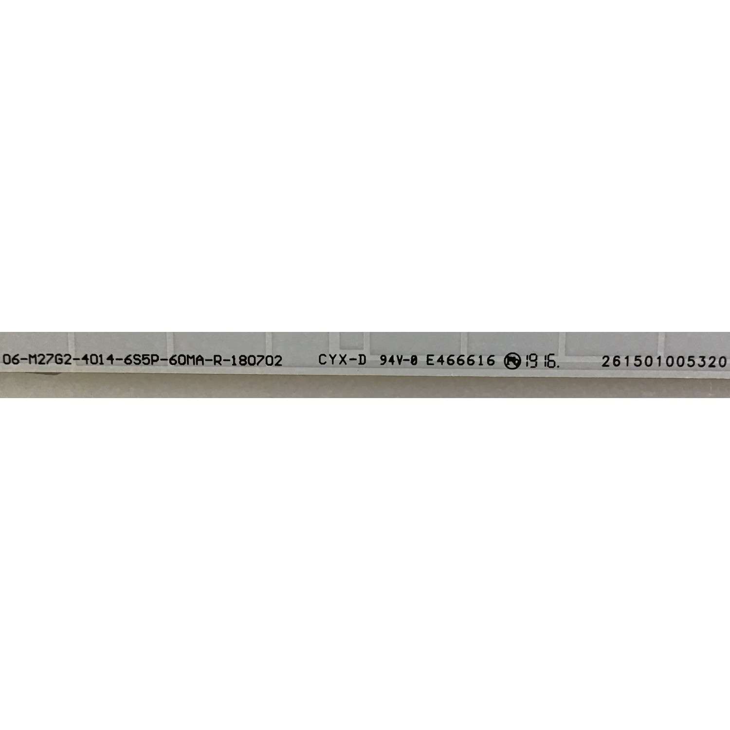 TIRAS DE LED PARA MONITOR MSI / YF-27VH002KE7D-0002 / 261501005310 / 06-M27G2-4014-6S5P-60MA-L-170802 / PANEL LSM270DP01-G02  / MODELO MAG27CQ - Imagen 3