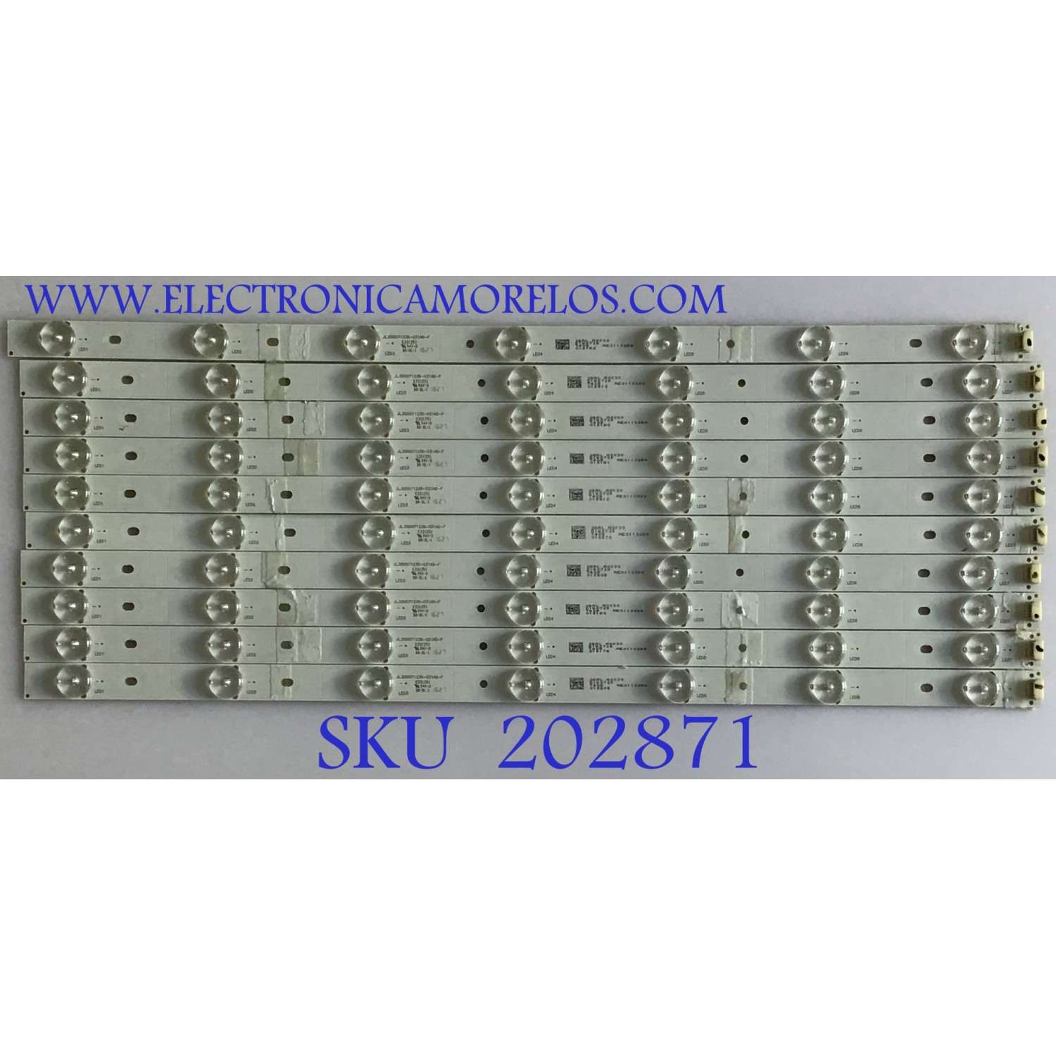 KIT DE LEDS PARA TV ATYME / JL.D50071235-031AS-F / D160725 / 15910 / 26AL / PANEL V500HI1-PE8-C7-12V / MODELOS 500AM7HD / LED50B45RQ 6504-LE50B45-E1