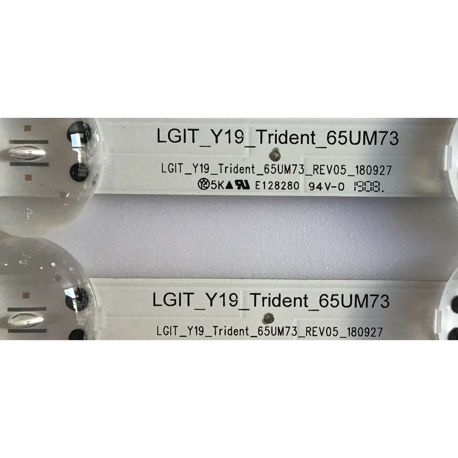KIT DE LEDS PARA TV LG ( 5 PZ ) / EAV64592101 / LGIT_Y19_TRIDENT_65UM73 / 1A51B / PANEL NC650DQG-AAHX1 / MODELOS 65UM7300AUE / 65UM7300PUA.BUSYDOR - Imagen 4