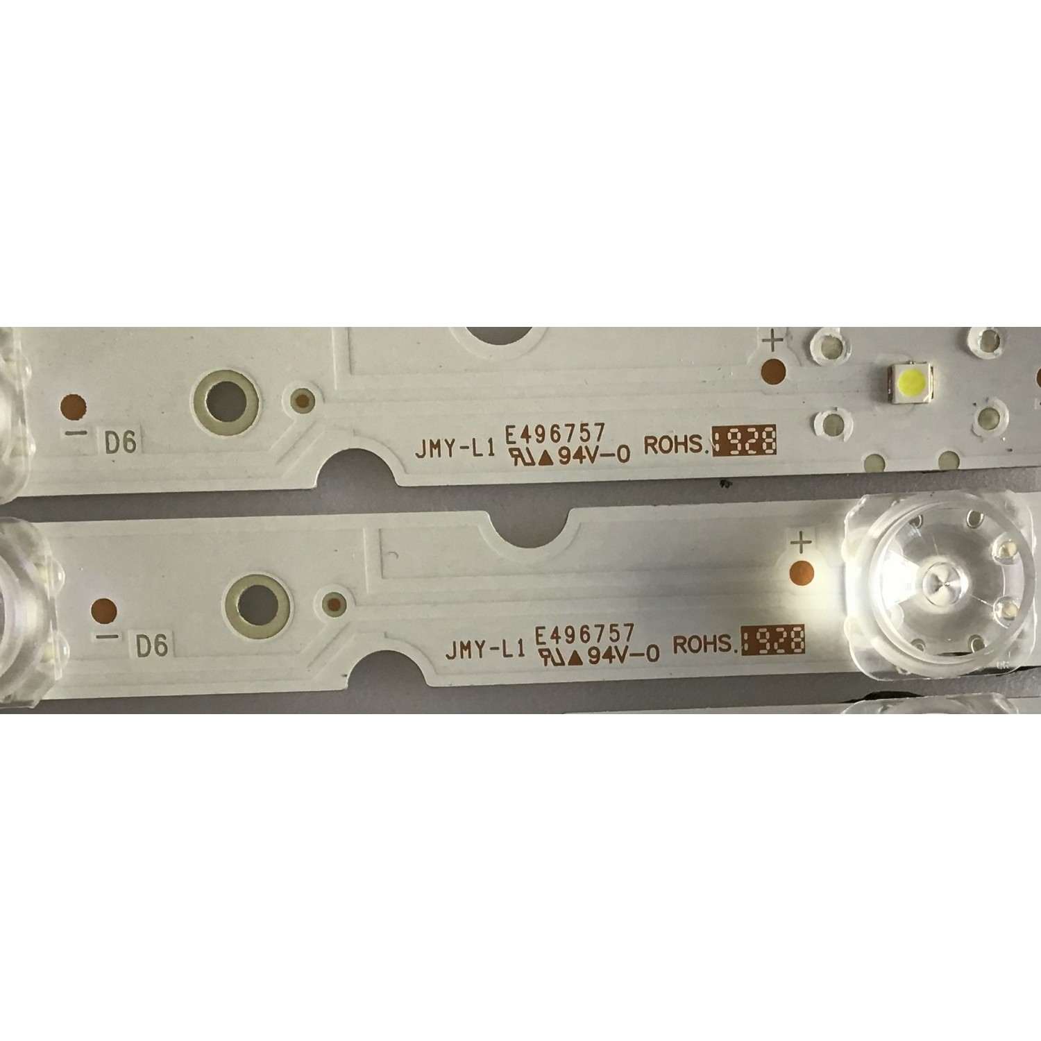 KIT DE LED'S PARA TV TCL ( 8 PIEZAS ) / TCL-55D8-3030F2 / YHE-4C-LB5507-YH10J / 1-8X7-LX20190404 / PANEL LVU550NEBL / MODELO 55S525 - Imagen 3
