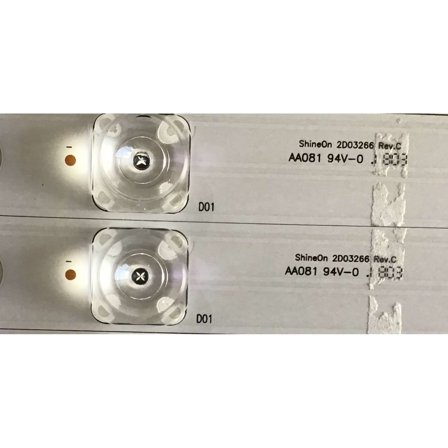 KIT DE LED'S PARA TV LG (9 PIEZAS) / DS-4C-LB490T-YM4 / W2211-824-S-3-0002-S / 2D03266 REV.C / PANEL LC490EGY (SK)(M3) - Imagen 2