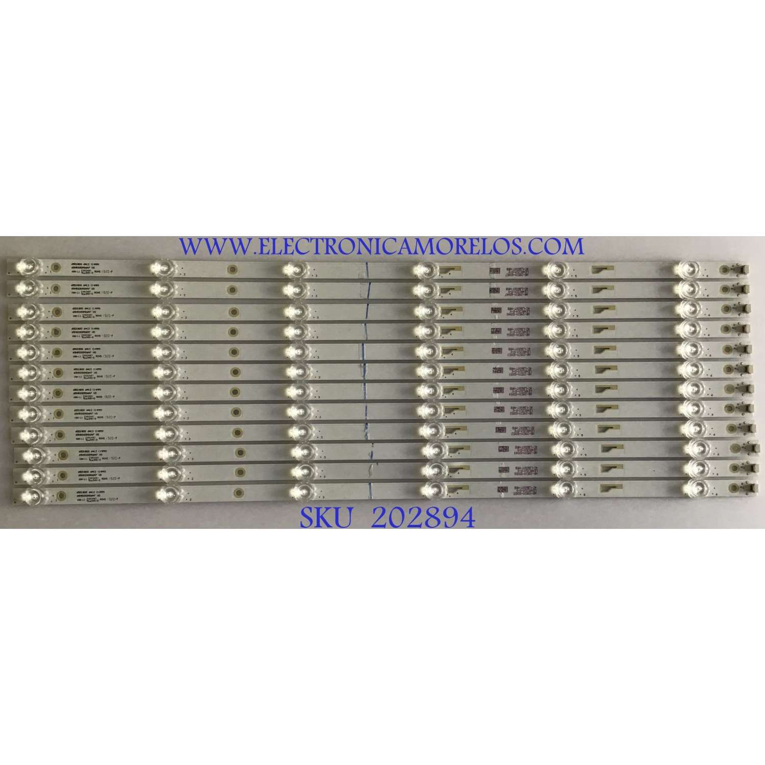 KIT DE LED'S PARA TV PIONNER ((12 PIEZAS)) / NUMERO DE PARTE 65HR330M06A7 V0 / 65HR330M06A7 / LE4RC2U1-D-K / 4C-LB650T-HRB / 65D1800 / PANEL LVU650CSDX / DISPLAY LC650EGY (SK)(M3) / MODELO PLE-65S08UHD