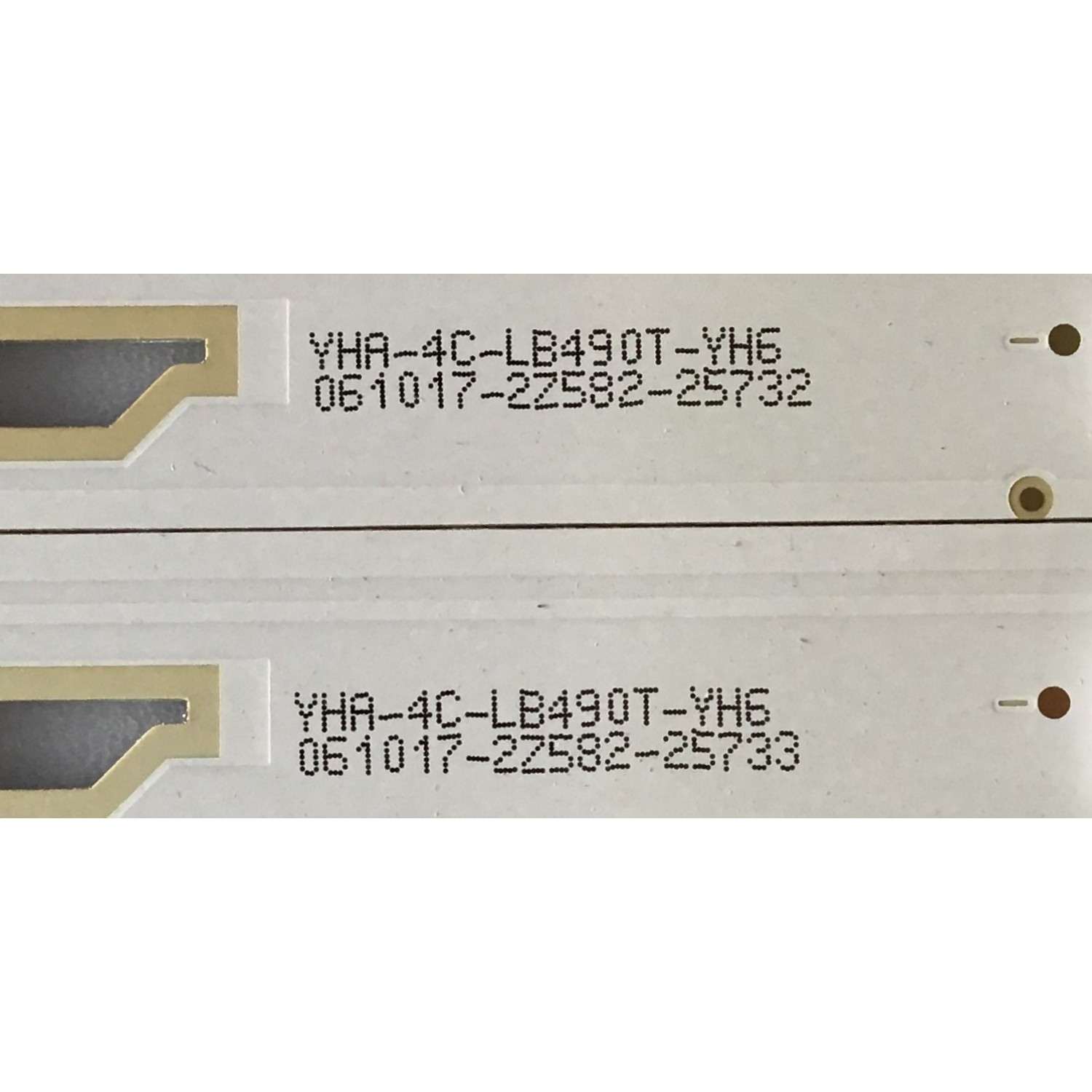 KIT DE LED'S PARA TV HITACHI ((8 PIEZAS)) / NUMERO DE PARTE 49D1600 / LX20160826 / TCL_49D1600_3030_LX20160826_VER.2 / 4C-LB490T-YH6 / 061017-2Z582 / PANEL LVF490LGDX E1 / MODELO 49E30 - Imagen 3