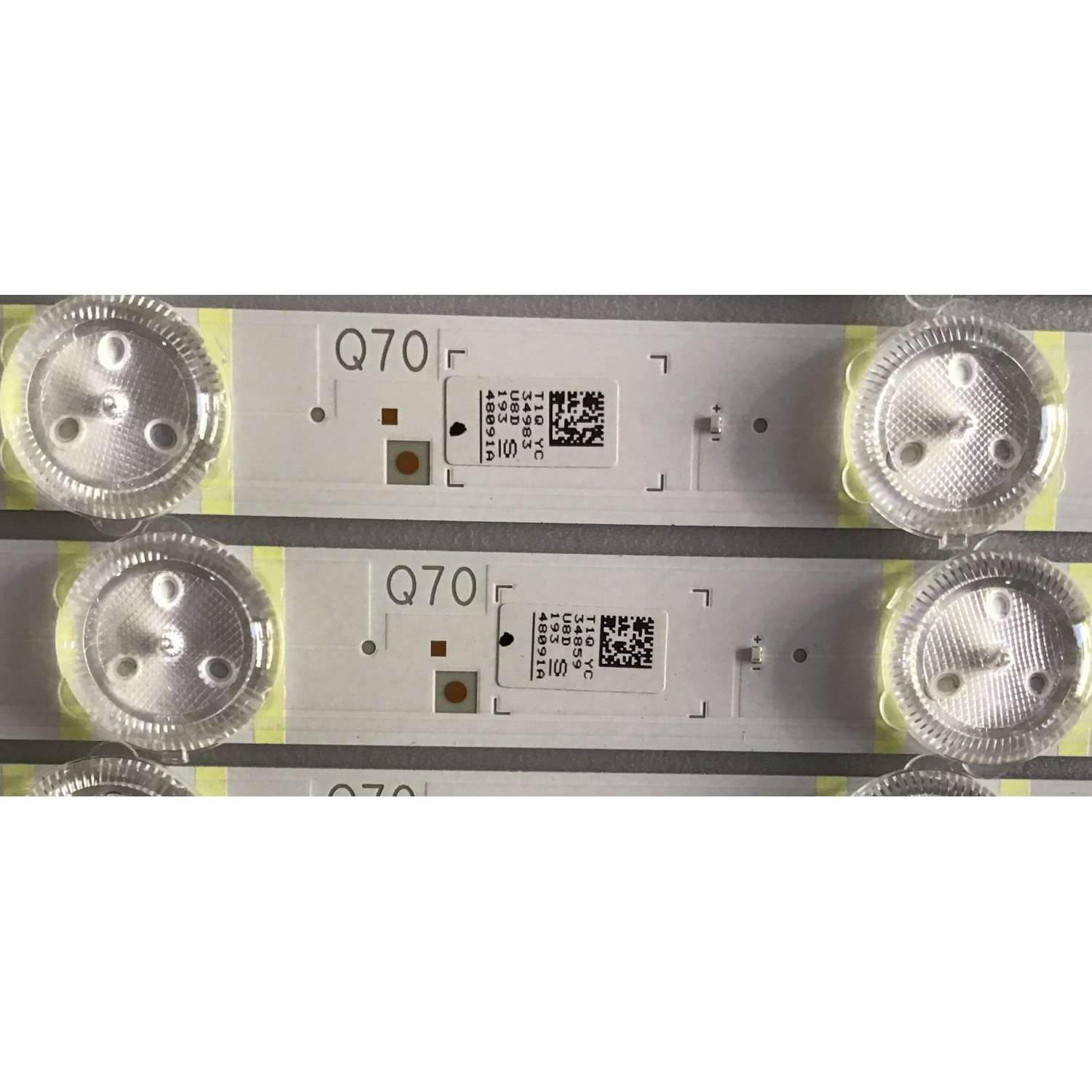 KIT DE LED'S PARA TV SAMSUNG ((56 PIEZAS)) / NUMERO DE PARTE BN96-48091A / BN96-48092A / L1_Q70_G5_FAM_LR7(1)_1(1)_R1.1_SBQ_100_LM41-00711A / L1_Q70_G5_FAM_M6(1)_R1.1_SBQ_100_LM41-00712A / LM41-00712A / LM41-00711A / MODELO QN75Q7DRAFXZA / QN75Q70RAFXZA - Imagen 2