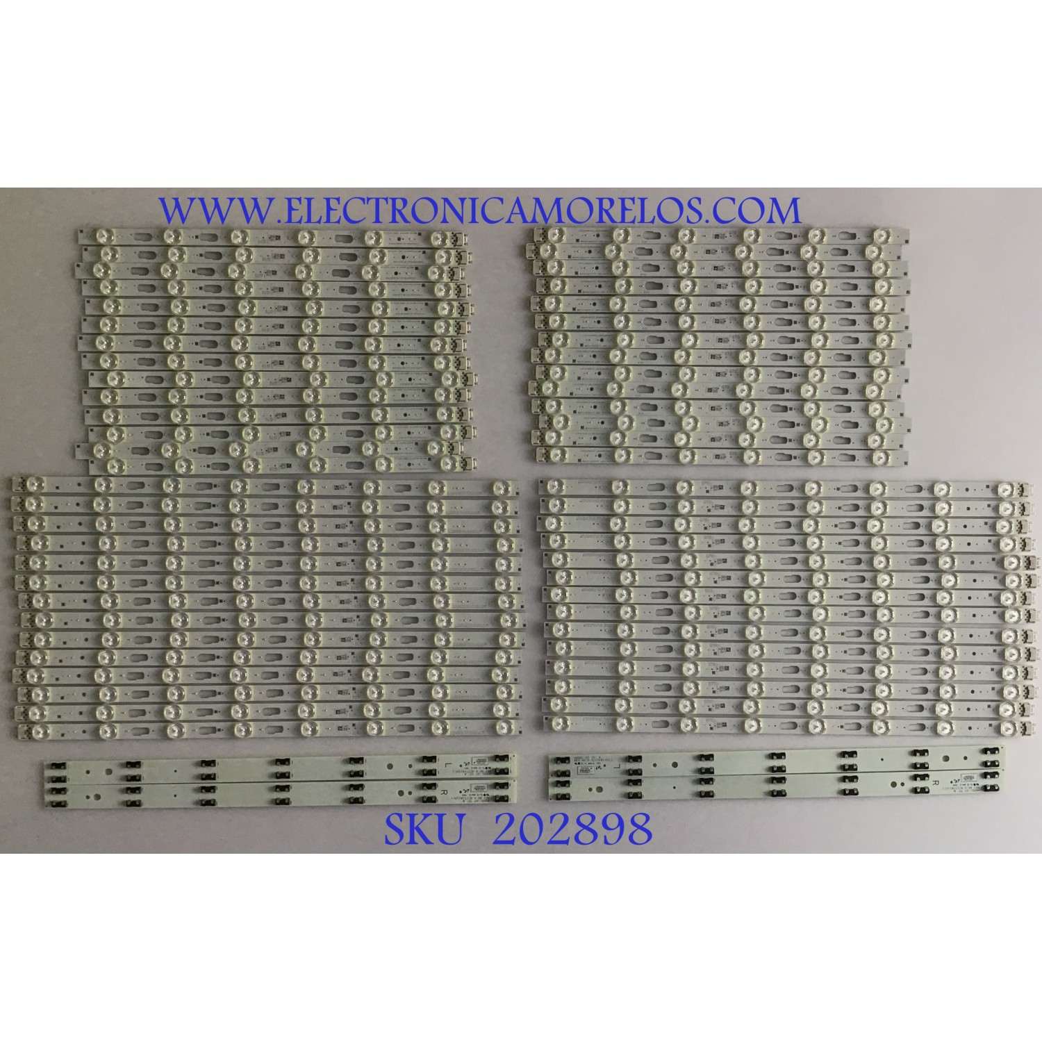 KIT DE LED'S PARA TV SAMSUNG ((56 PIEZAS)) / NUMERO DE PARTE BN96-48091A / BN96-48092A / L1_Q70_G5_FAM_LR7(1)_1(1)_R1.1_SBQ_100_LM41-00711A / L1_Q70_G5_FAM_M6(1)_R1.1_SBQ_100_LM41-00712A / LM41-00712A / LM41-00711A / MODELO QN75Q7DRAFXZA / QN75Q70RAFXZA