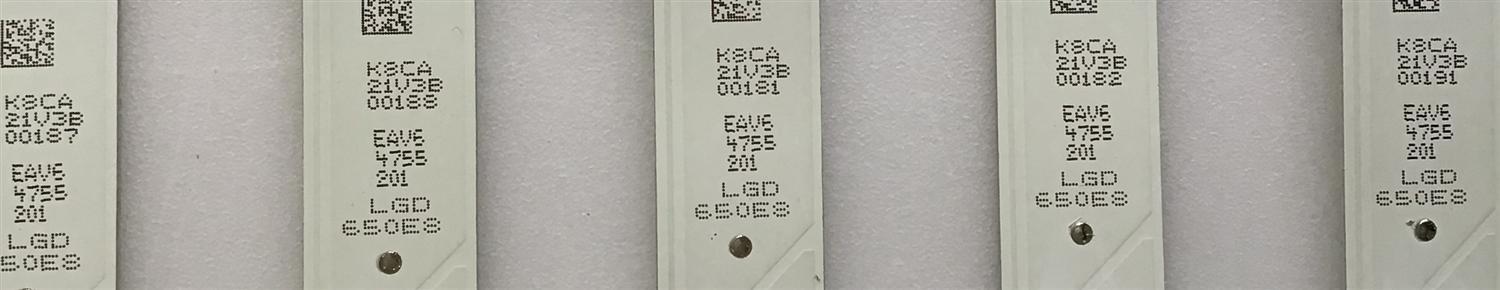 KIT DE LED'S PARA TV LG (5 PIEZAS) / EAV64755201 / SSC_Y19_TRIDENT_65UM73 / 21V3B / PANEL NC650DQG-AAHX3 / MODELO 65UM7300AUE 71.3 CM - Imagen 2
