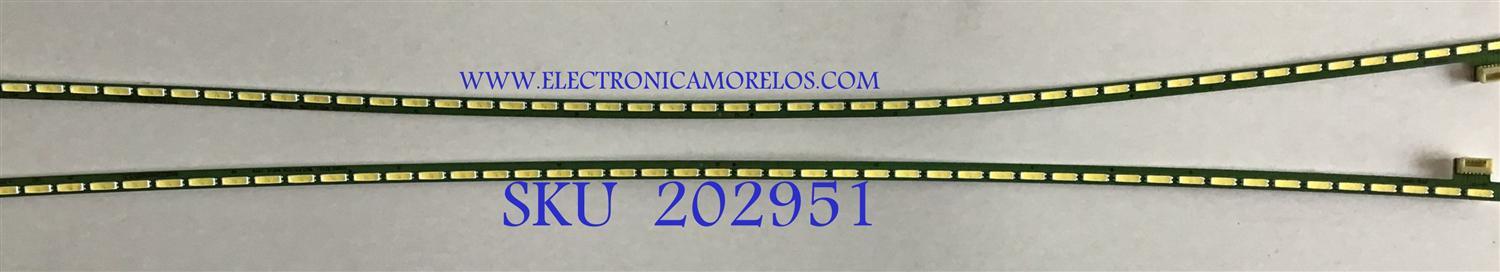 KIT DE LEDS PARA MONITOR LG (2 PIEZAS) / 4H2E22H8YH2D15J1 / 340MHJ REV0.1 / 6916L-2944A / 6916L-2943A / PANEL LM340WW2 (SS)(A1) / MODELO 34UC79G-B.AUSSMPN