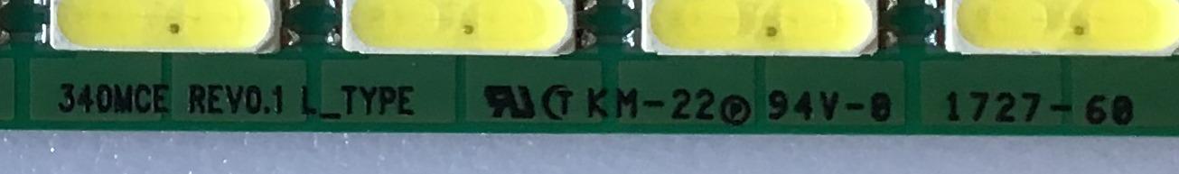 KIT DE LED'S PARA MONITOR DELL / 6916L-2058A / 6916L-2059A / 340MCE REV0.1 / PANEL LM340UW2(SS)(A1) / MODELO U3415WB - Imagen 3
