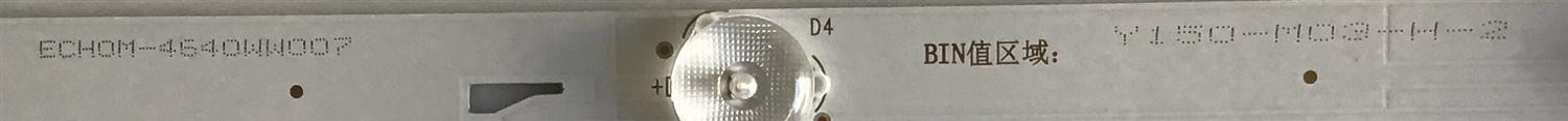 KIT DE LED'S PARA TV KALLEY ((3 PIEZAS)) / NUMERO DE PARTE NUMERO DE PARTE CRH-ES40WWB303008035ADREV1.1 B / ECHOM-4640WW007 / CRH-ES40WWB303008035ADREV1.1 / 204367 / PANEL LVF400SSDE E4 V58 / MODELO KLED40FHD - Imagen 2